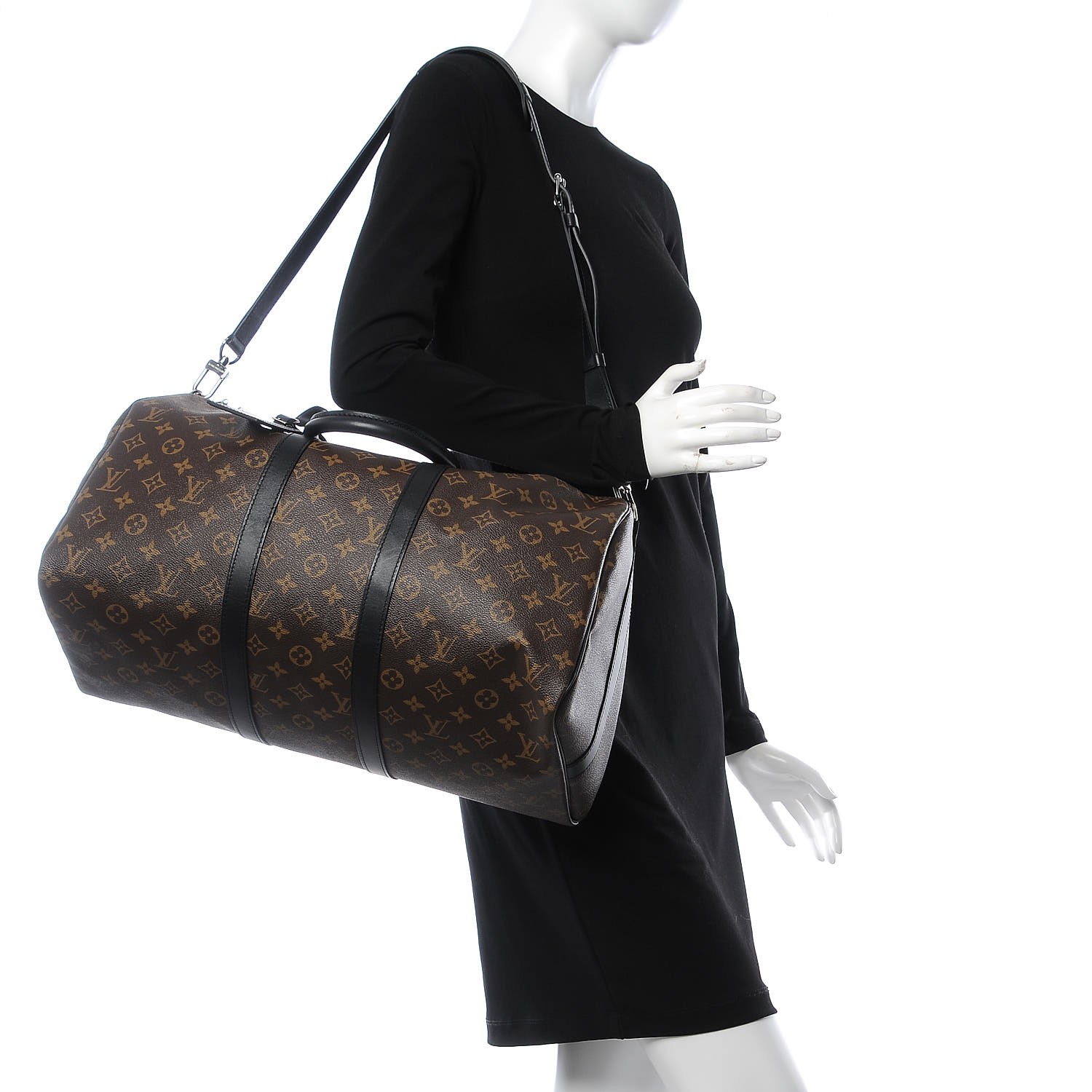 Louis Vuitton Keepall Bandouliere Monogram Macassar 45 Brown/Black