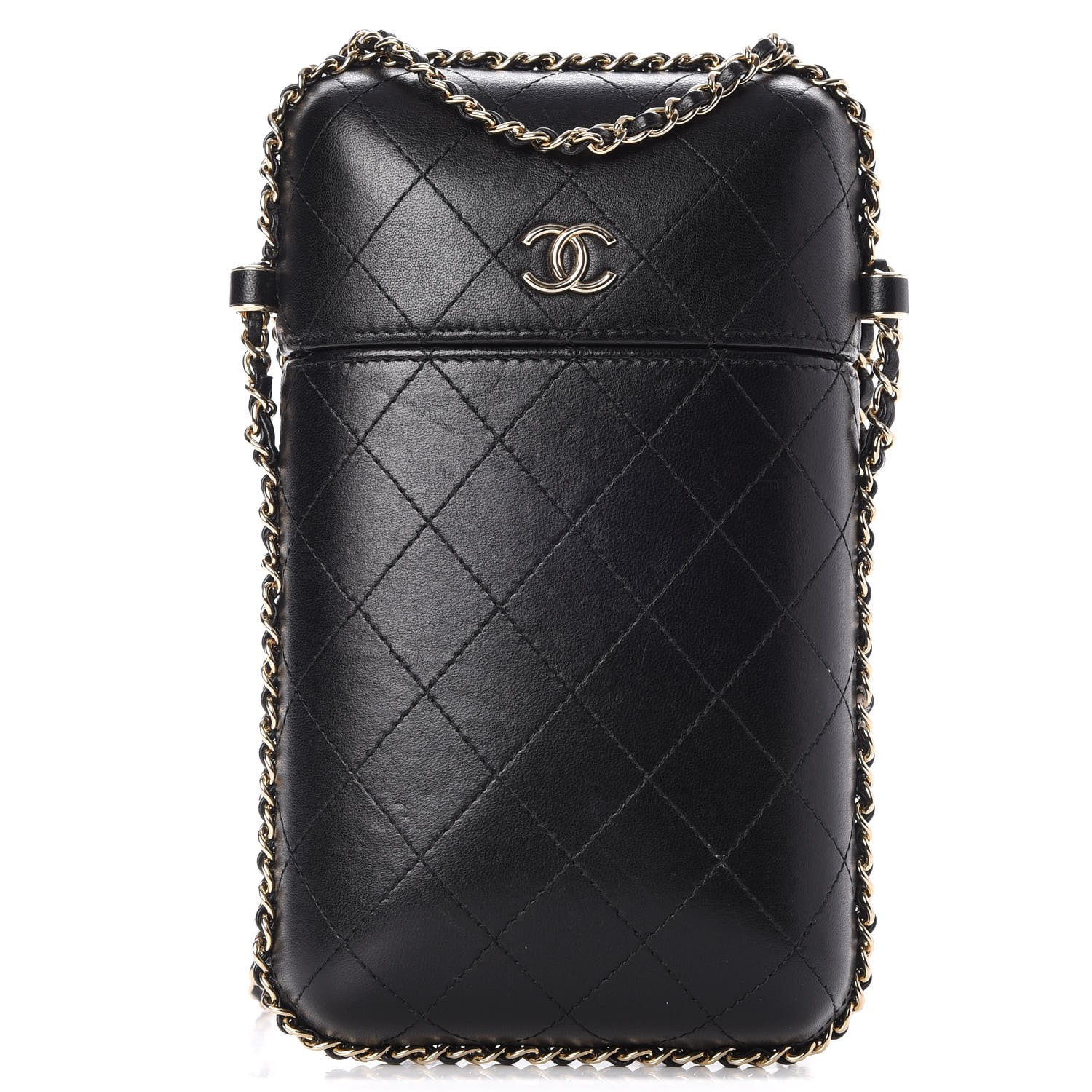 chanel phone bag with chain