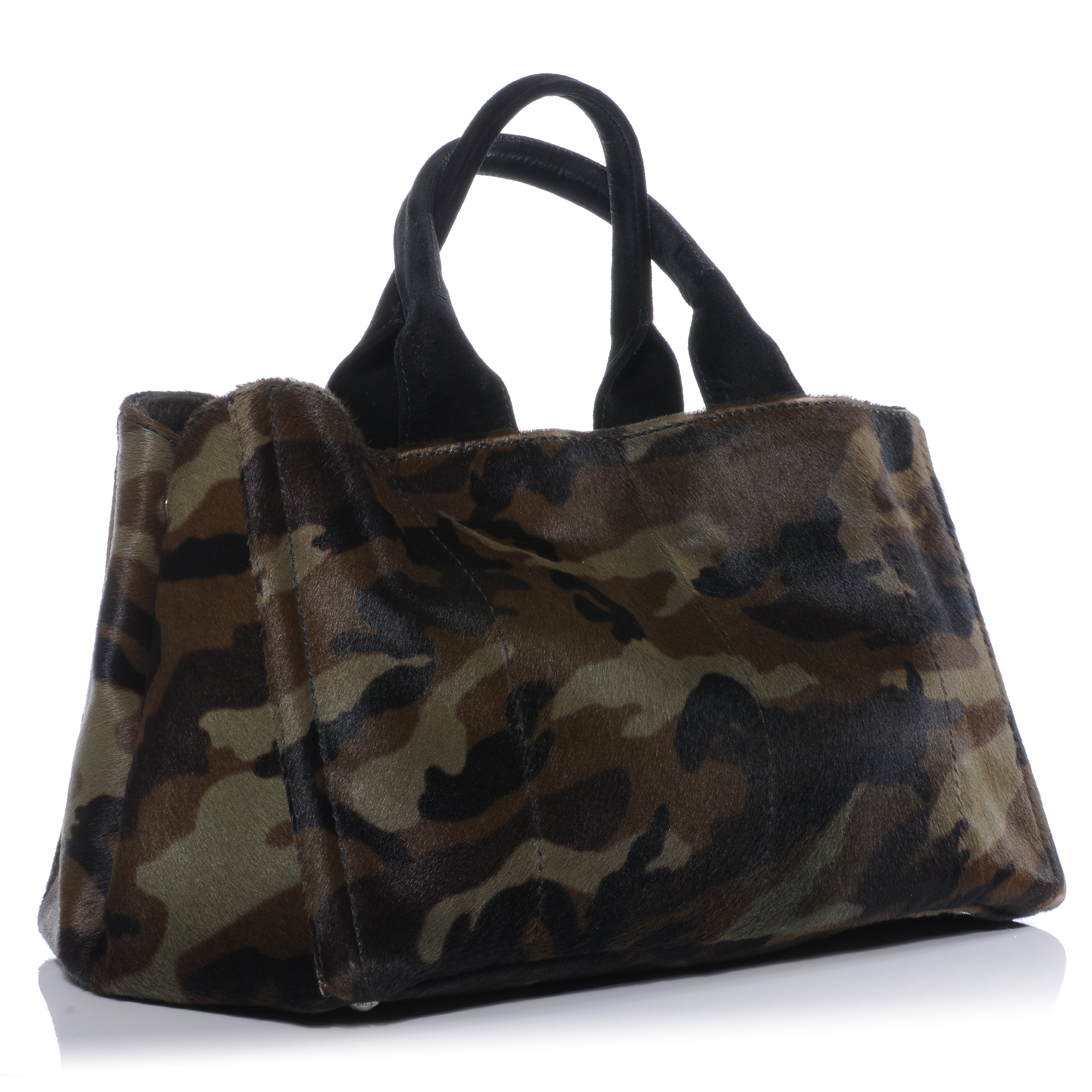 PRADA Pony Hair Camouflage Tote Mimetico 41326