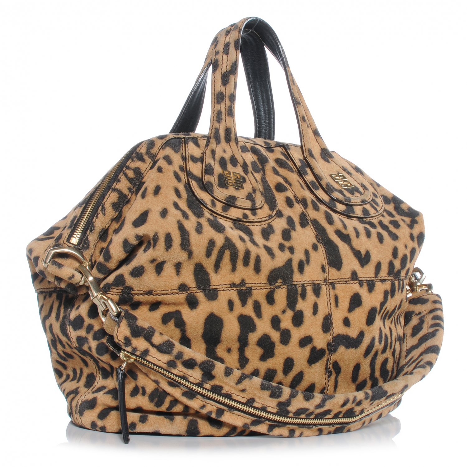 GIVENCHY Leopard Print Medium Nightingale Tote 41322