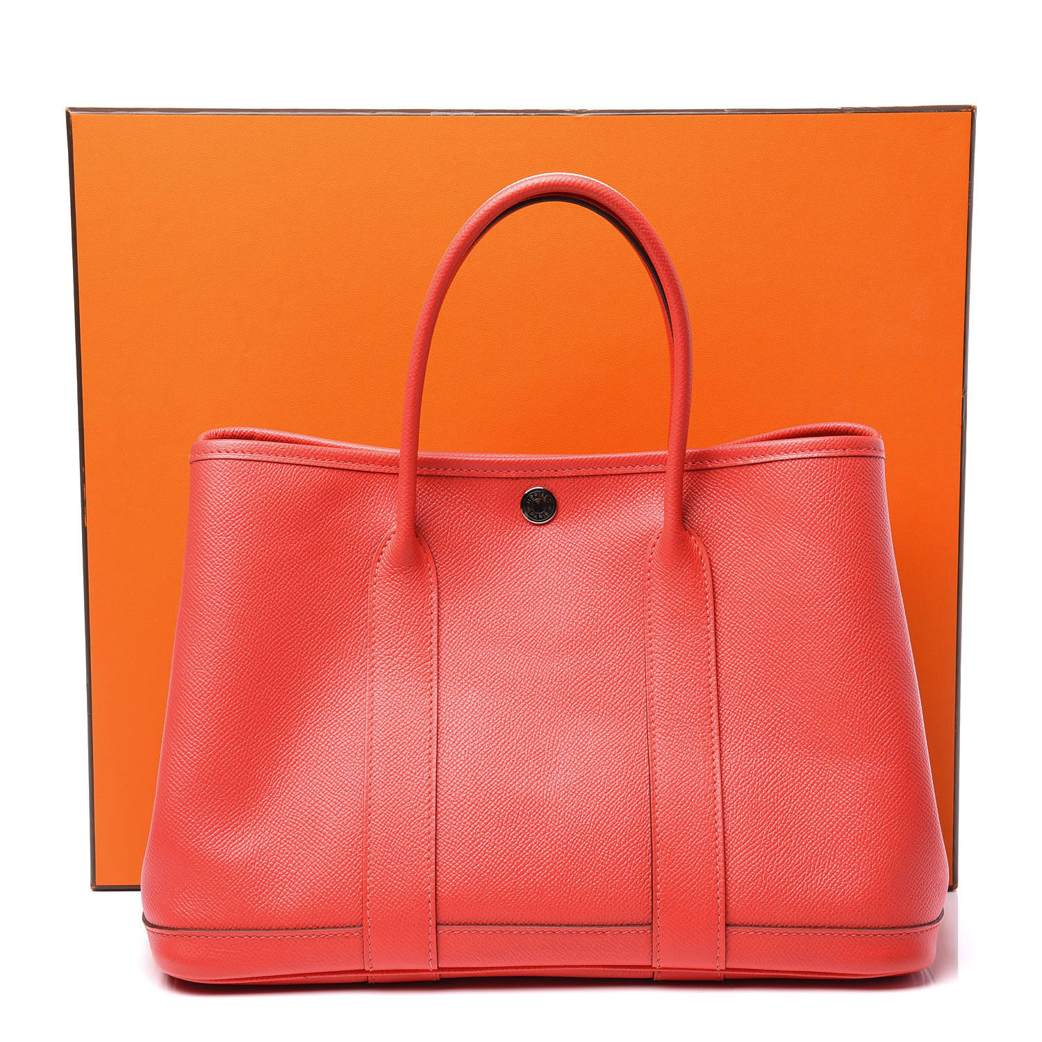 HERMES Epsom Garden Party 30 TPM Rouge Tomate 567442 | FASHIONPHILE