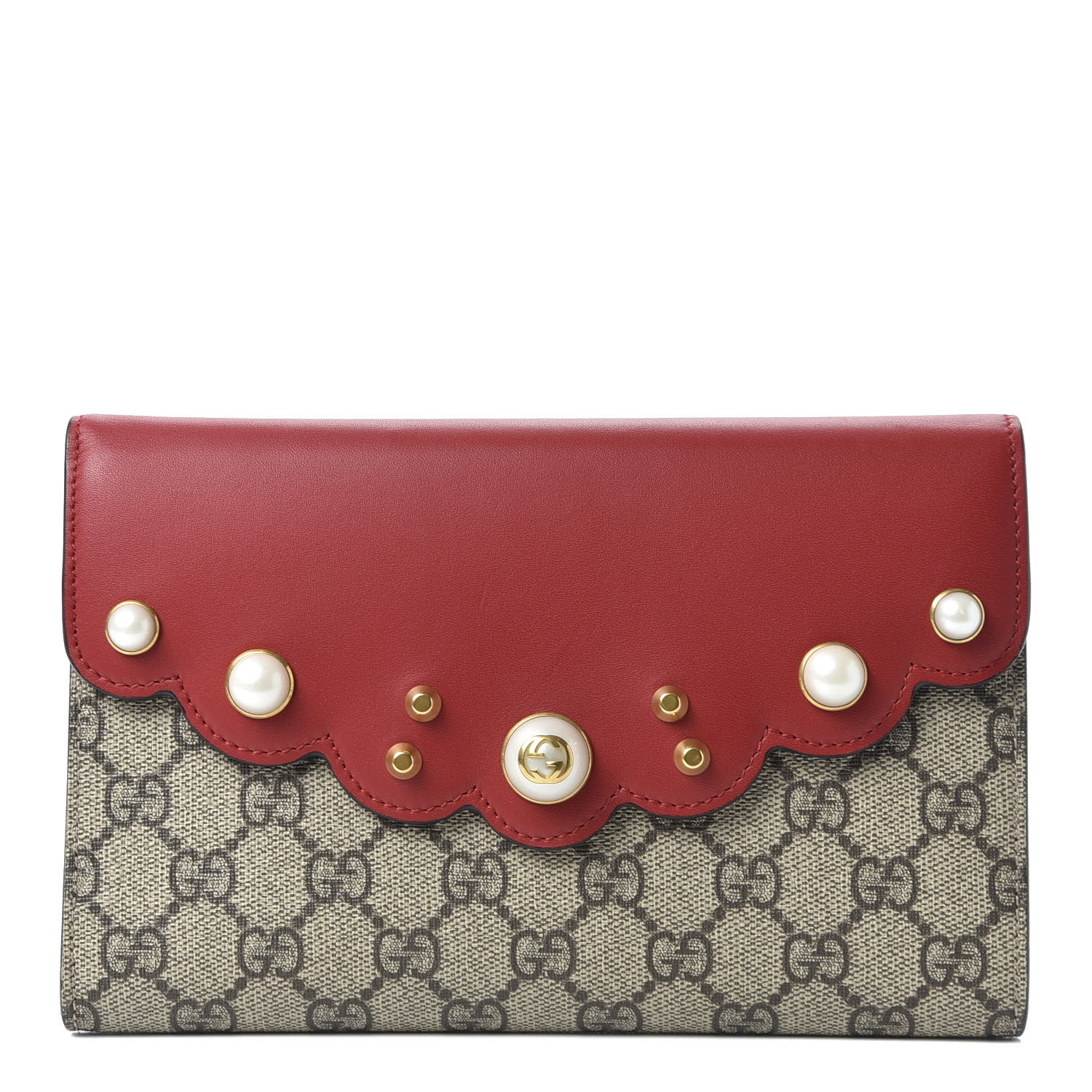 gucci clutch red