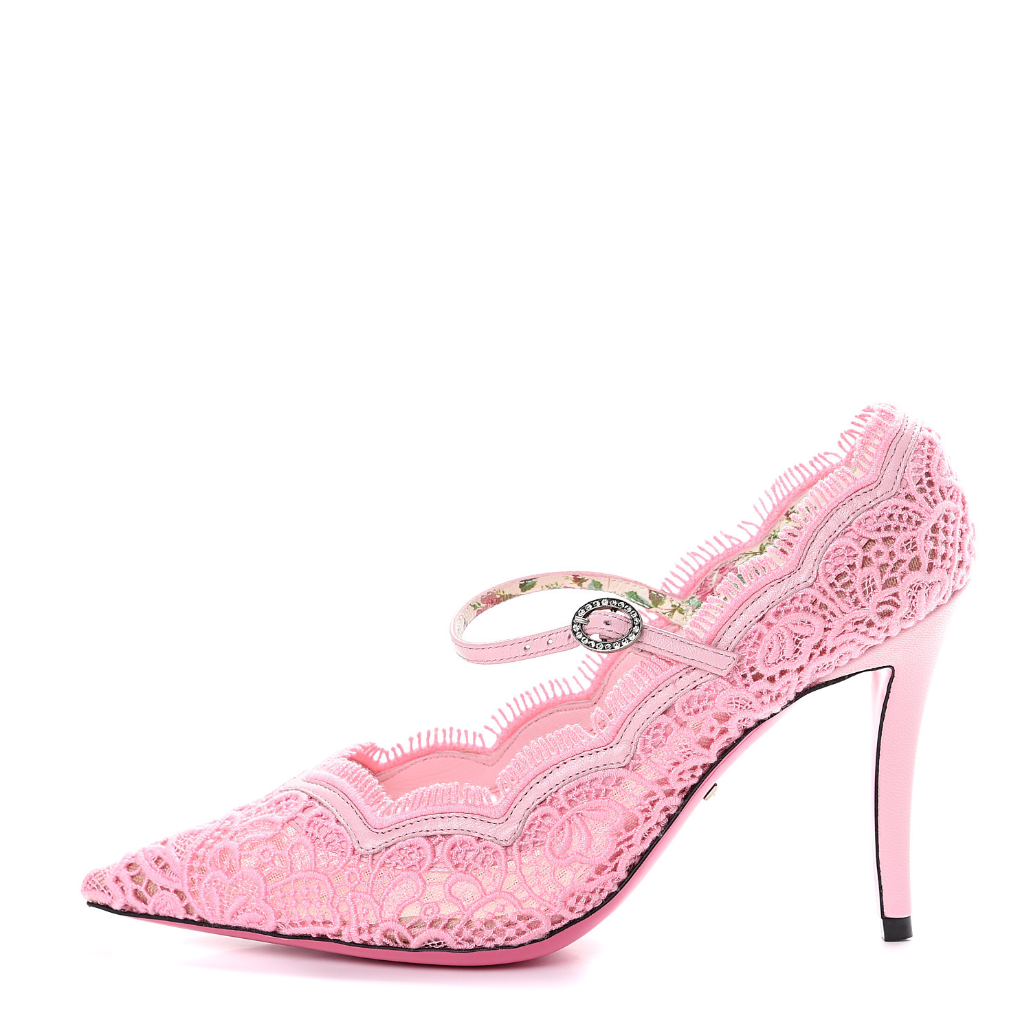 gucci virginia lace mary jane pumps