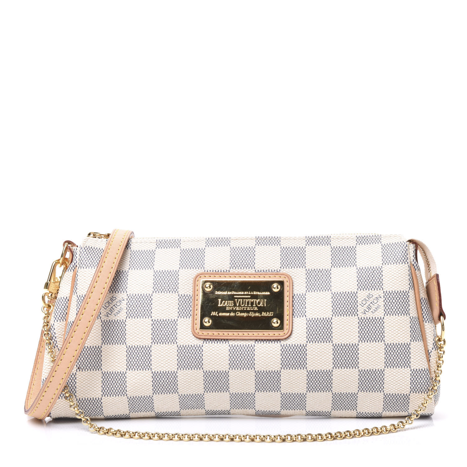 lv eva clutch damier