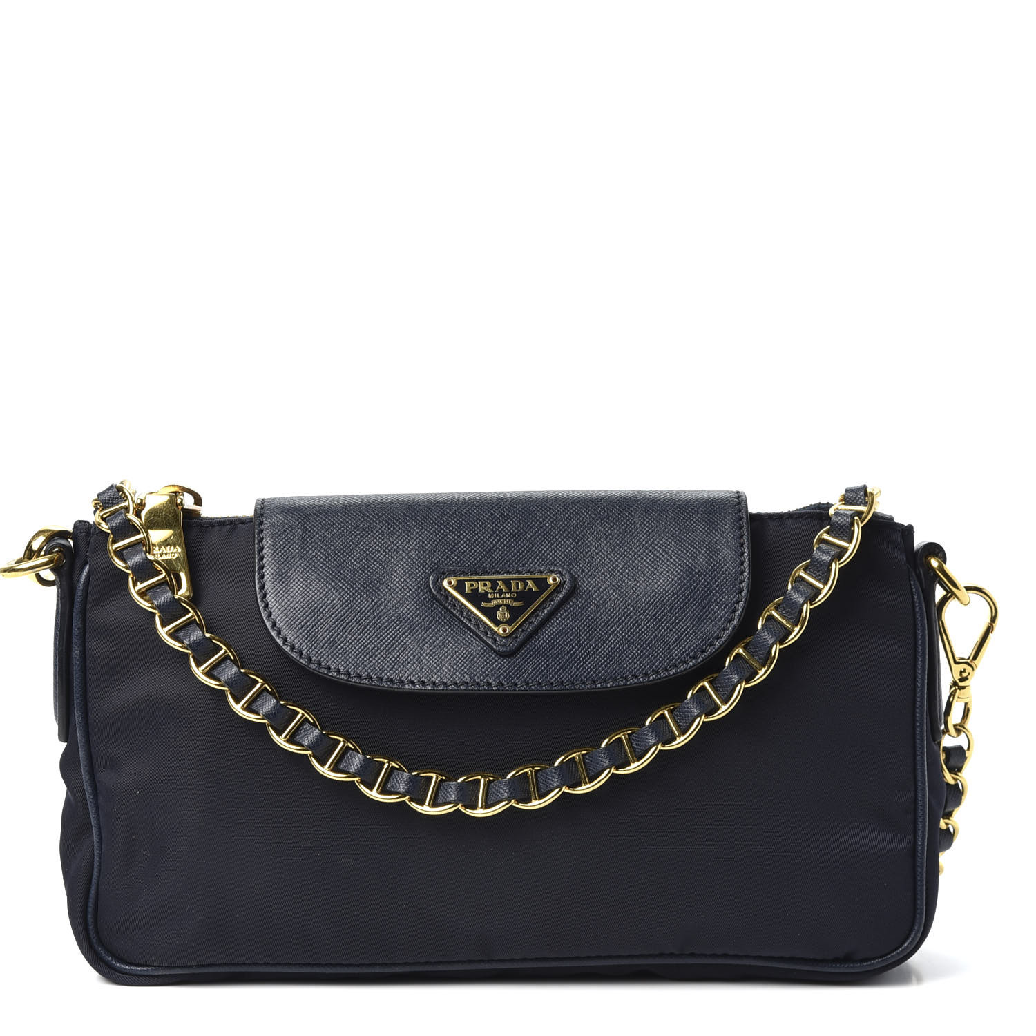 navy blue nylon crossbody bag