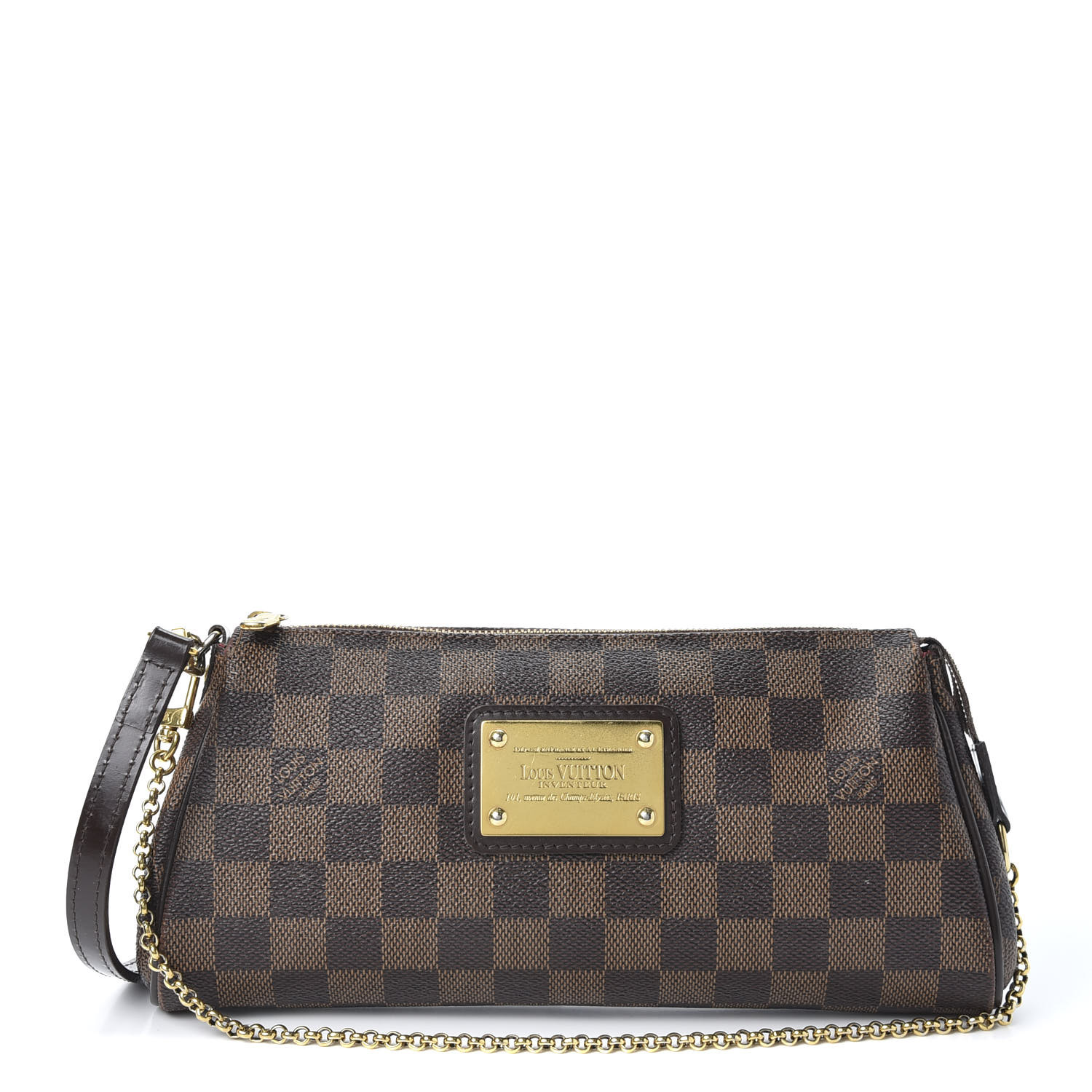 louis vuitton damier ebene eva clutch