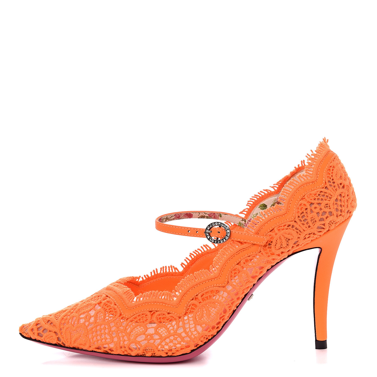 gucci orange heels