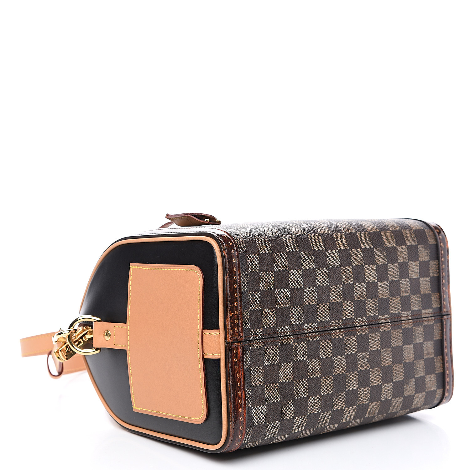 LOUIS VUITTON Transformed Damier Ebene Time Trunk Speedy Bandouliere 25 ...