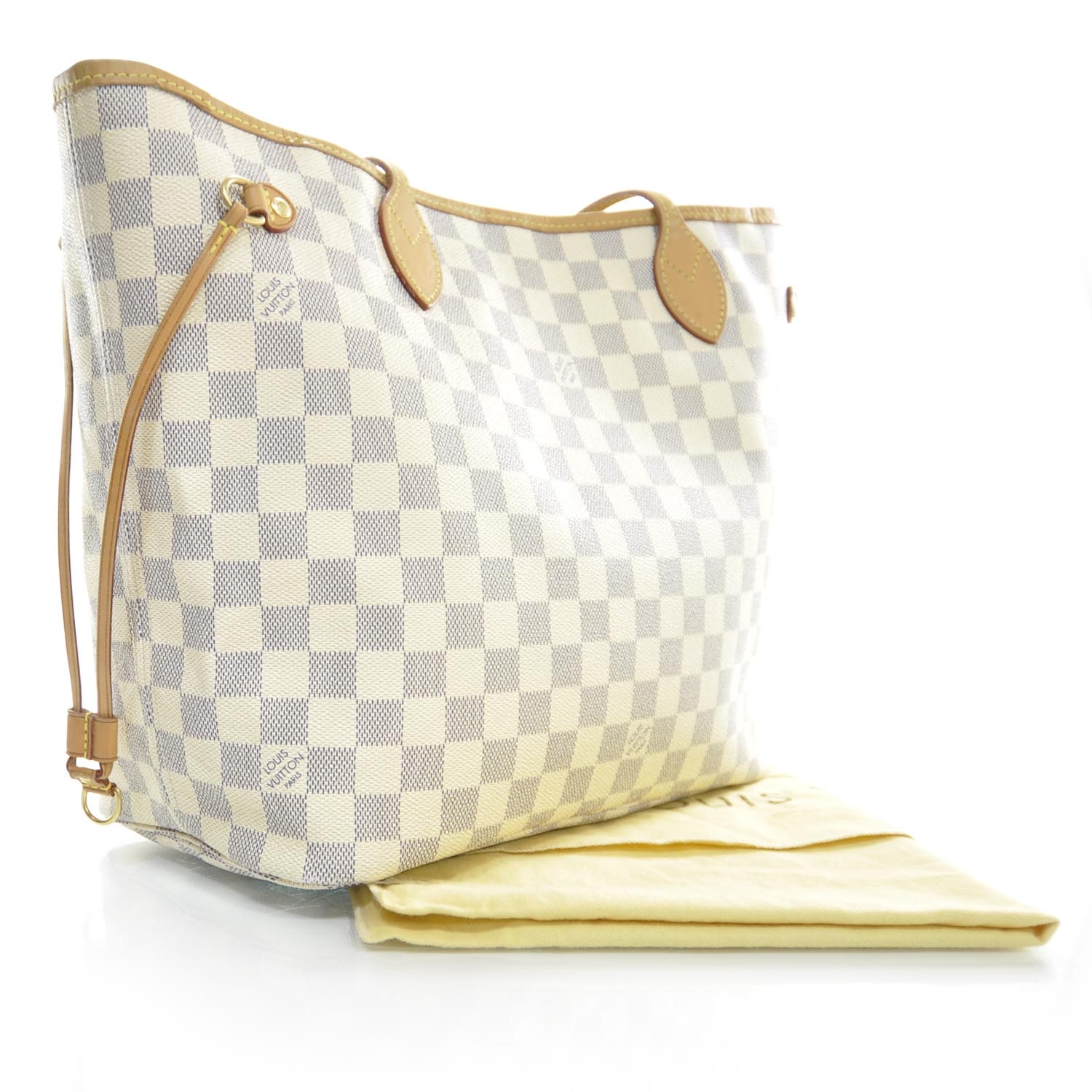 louis vuitton damier azur mm neverfull