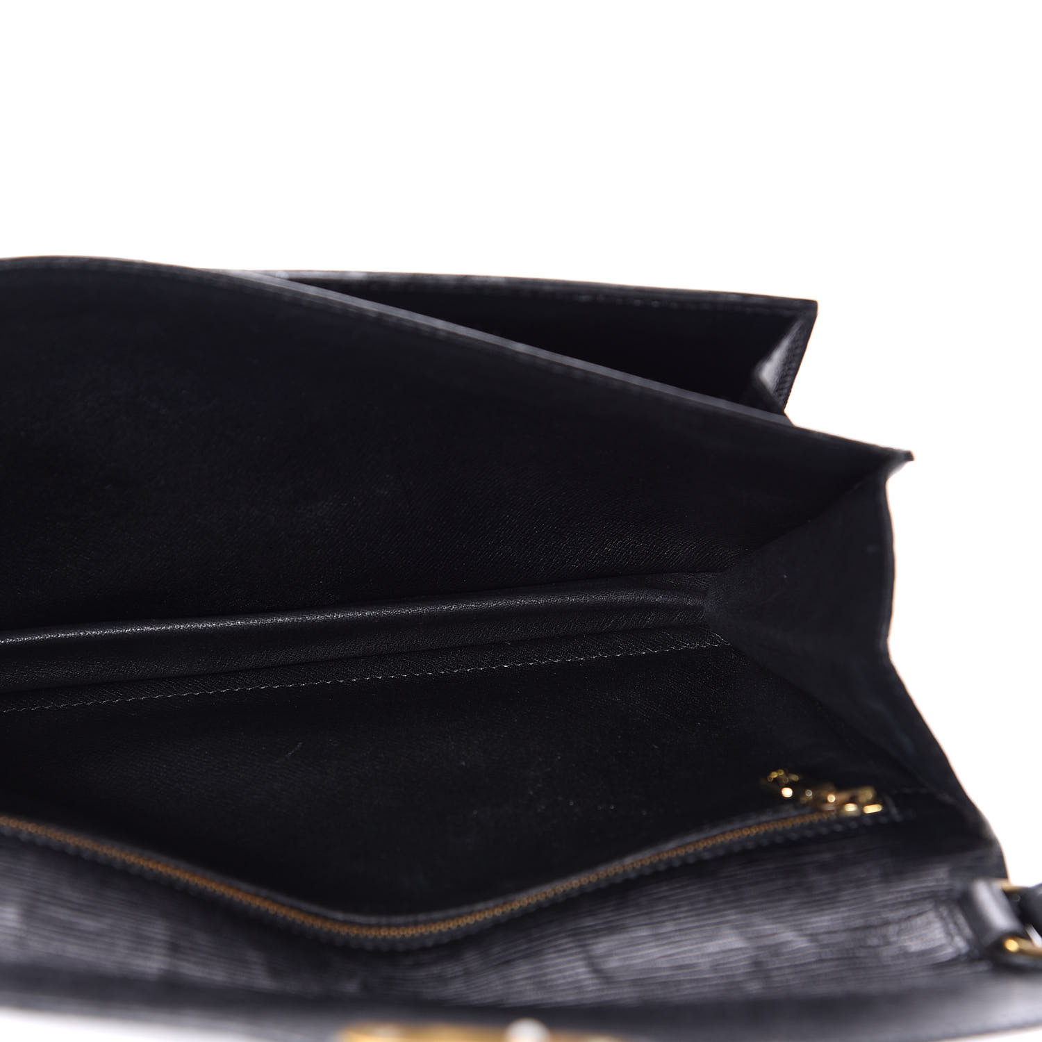 Authentic Louis Vuitton Epi Sellier Dragonne Clutch Bag Black