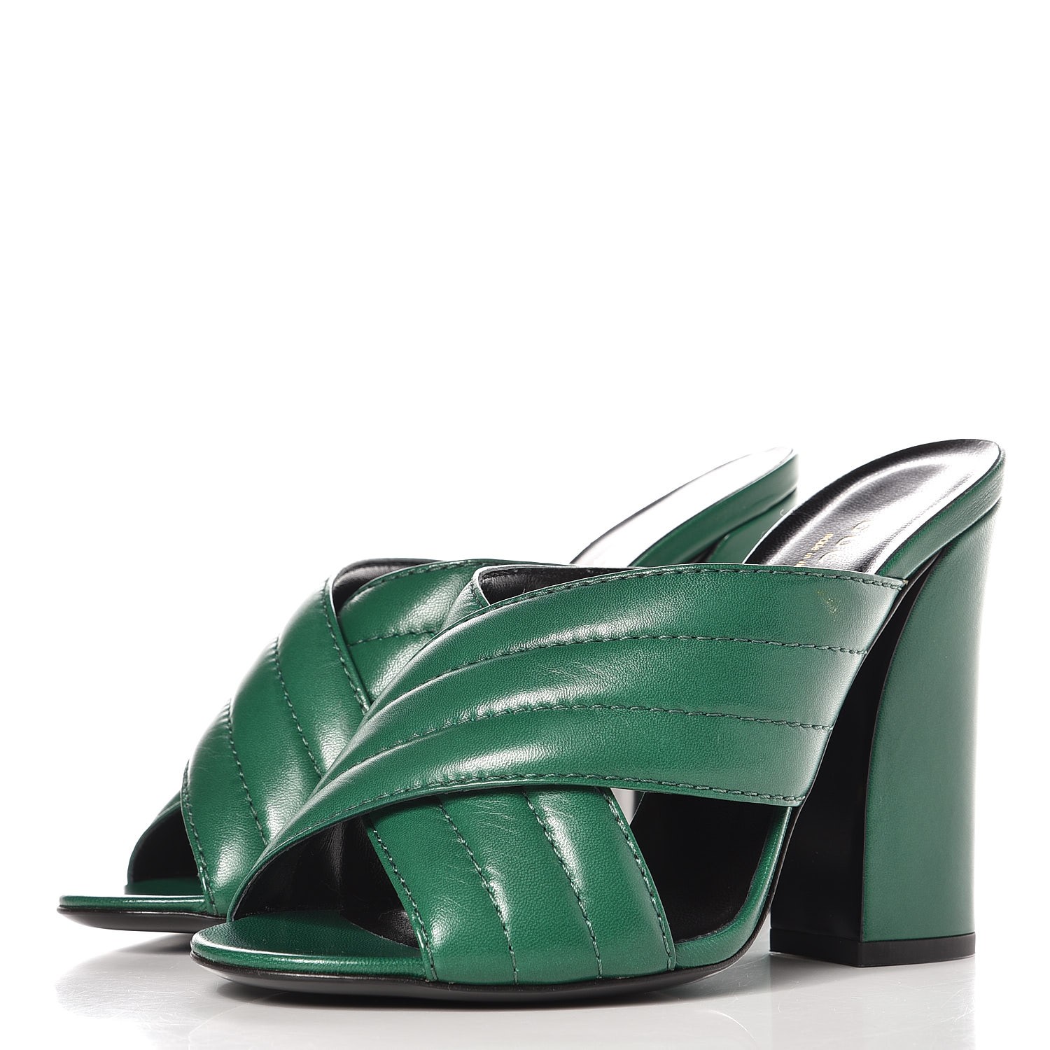 emerald green gucci heels
