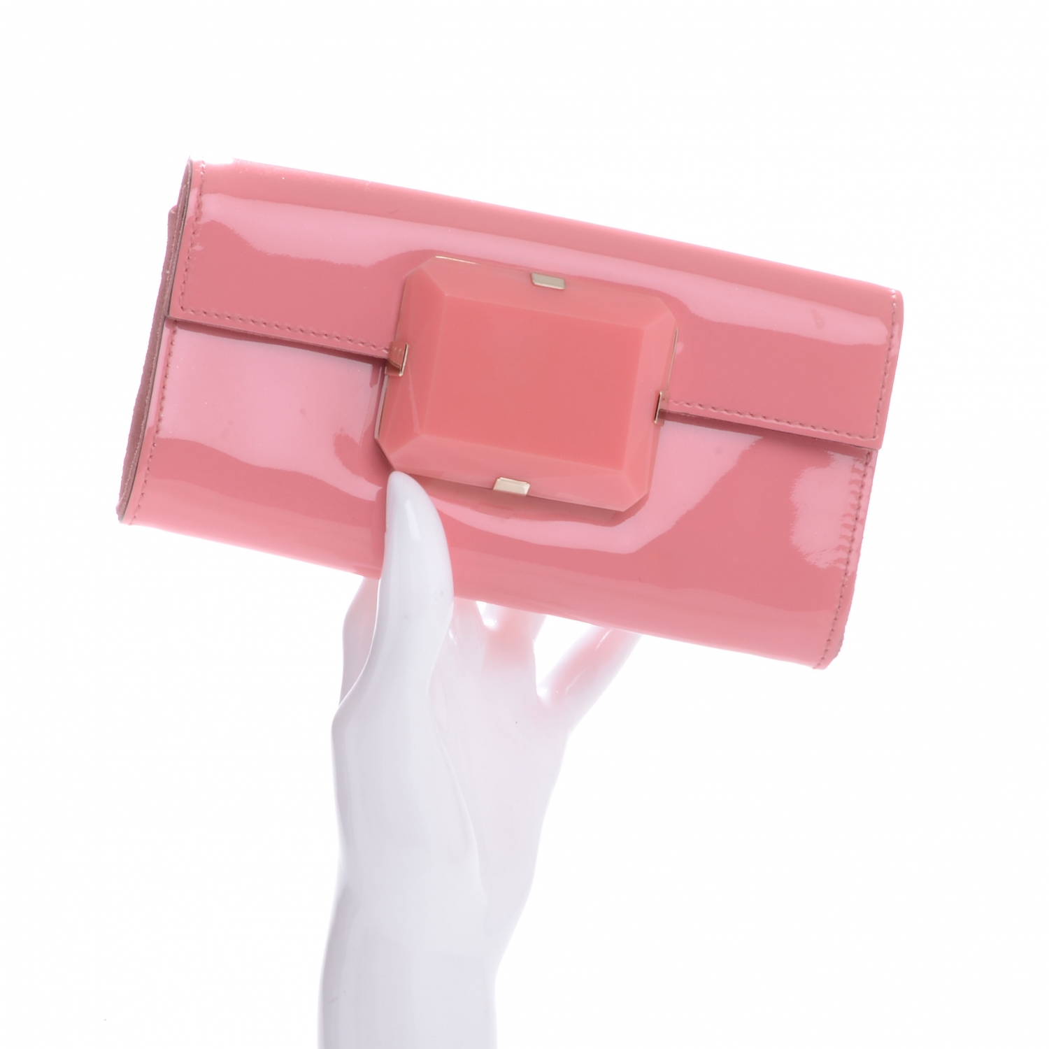 gucci patent clutch