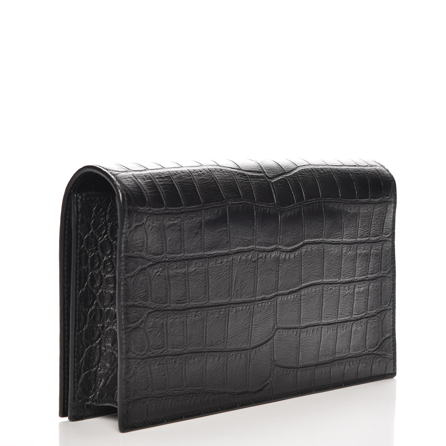 saint laurent kate croc embossed