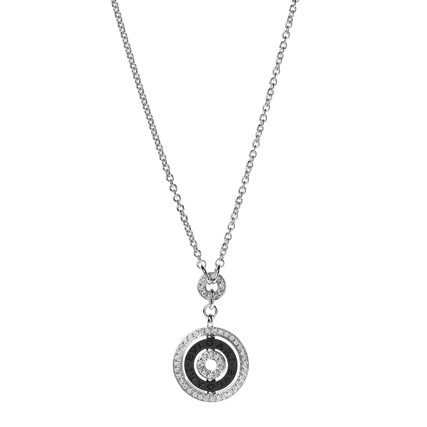 bulgari diamond pendant necklace