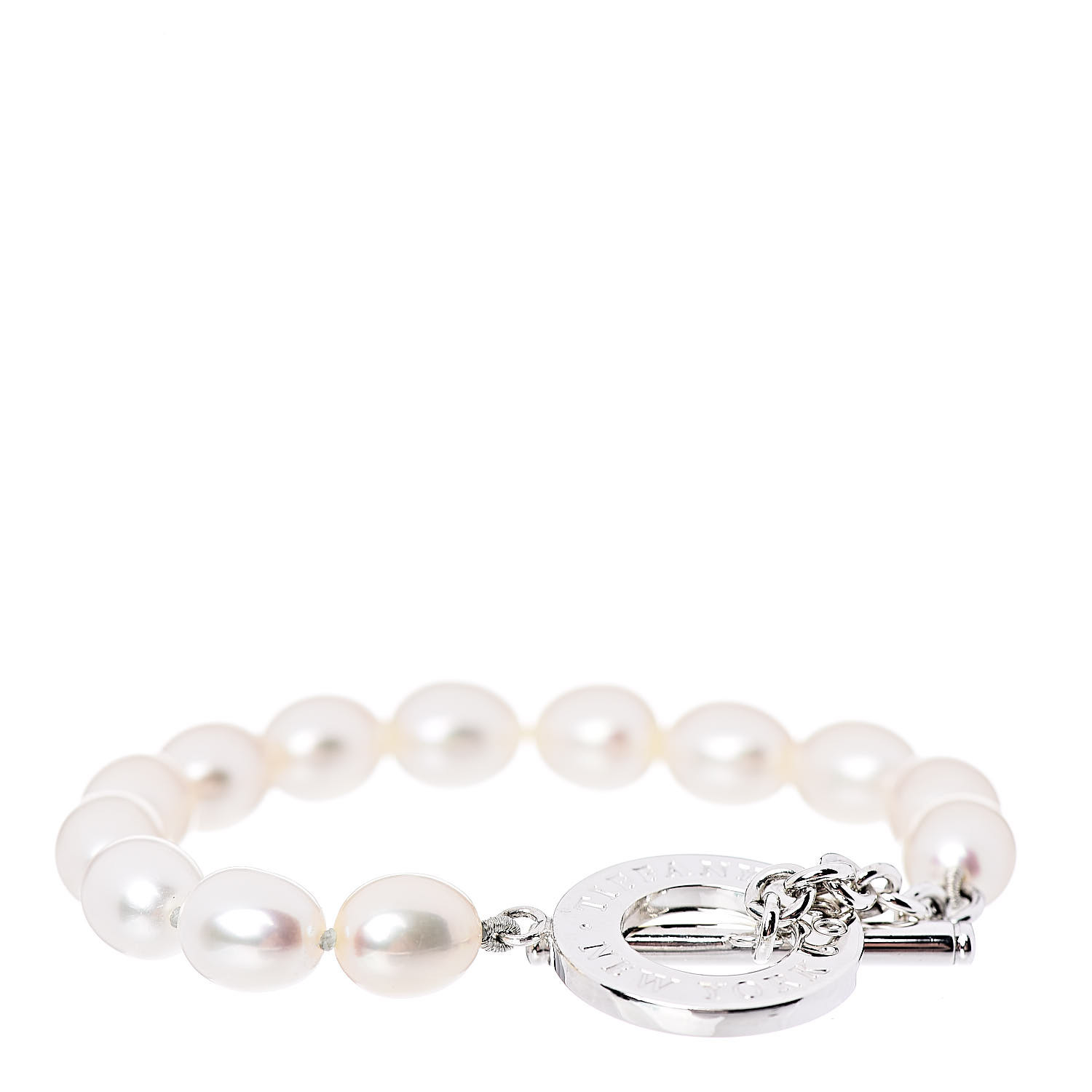 TIFFANY Sterling Silver Pearl Toggle Bracelet 501562