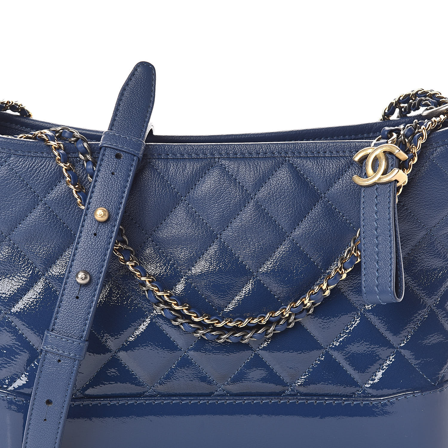 chanel gabrielle patent goatskin