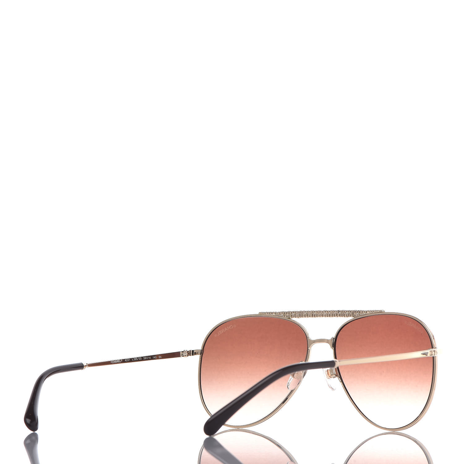 chanel metal rod sunglasses