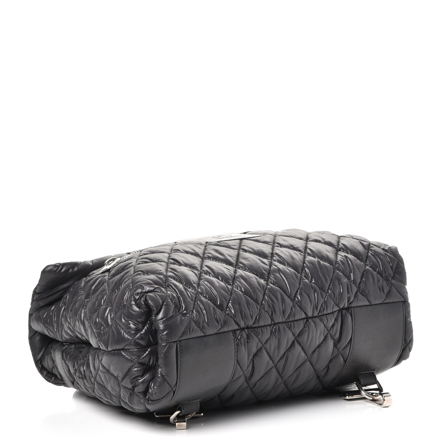 CHANEL Nylon Quilted Coco Cocoon Backpack Black 239953