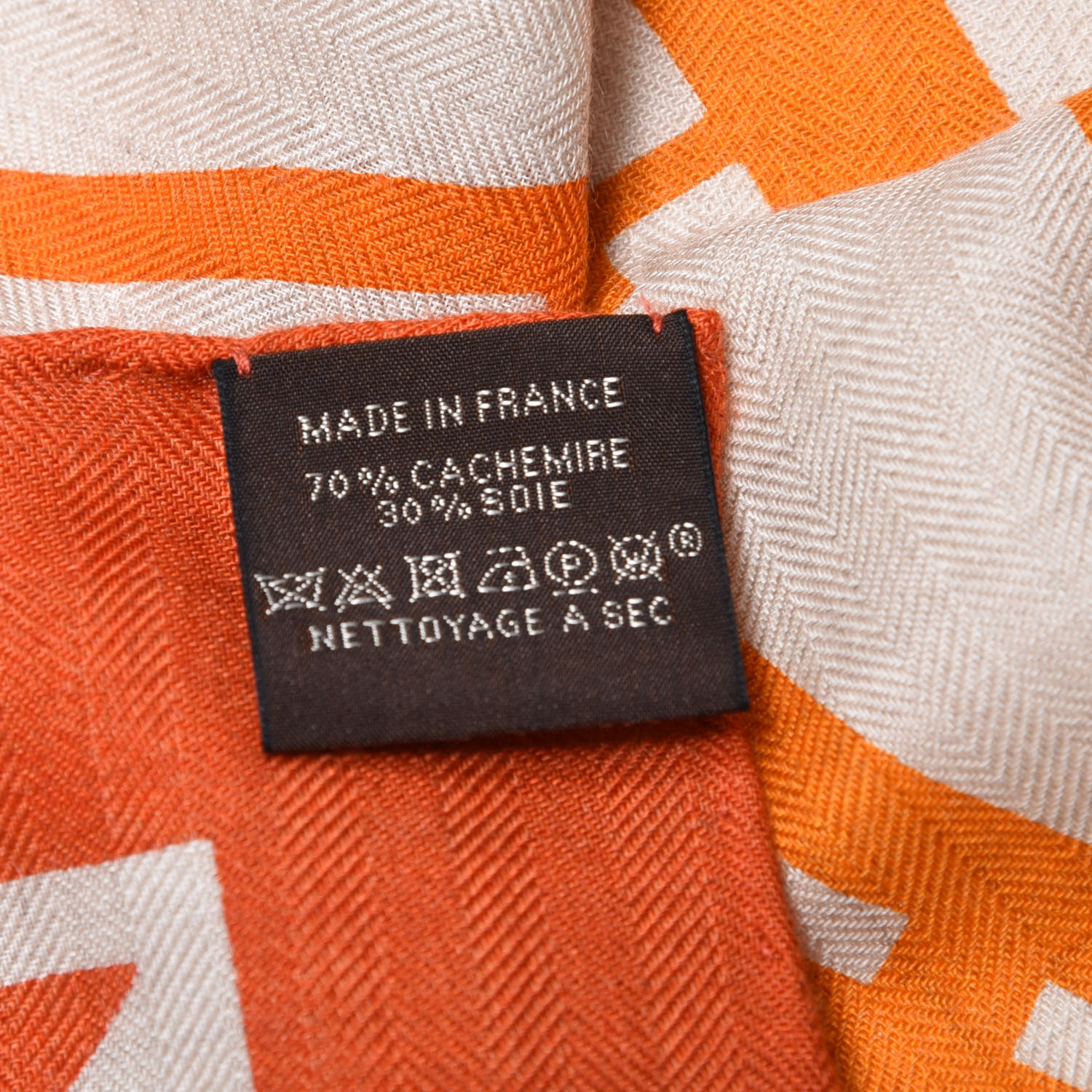 HERMES Cashmere Silk Op'H Shawl 140 565508 | FASHIONPHILE