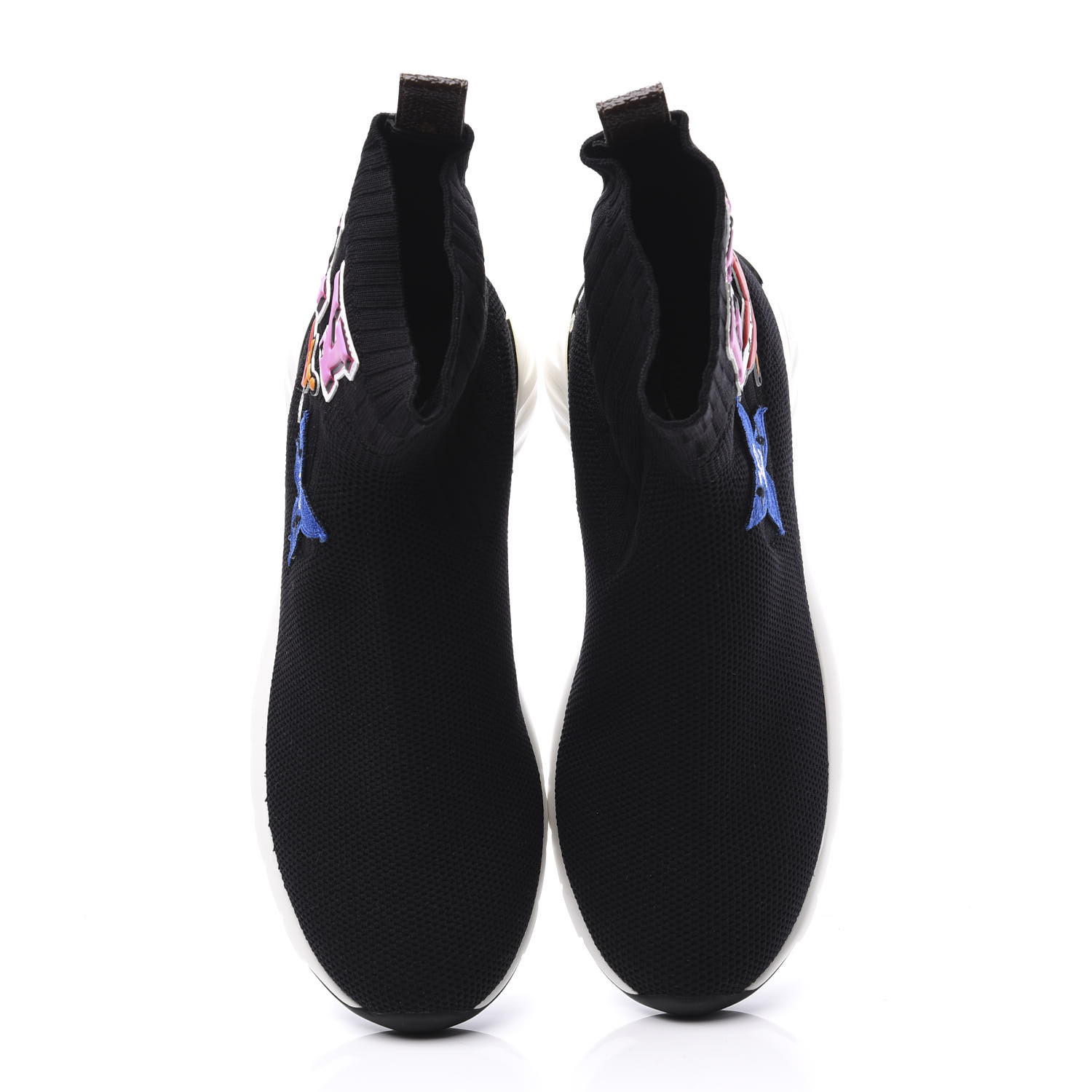 lv black heart sock sneaker boot