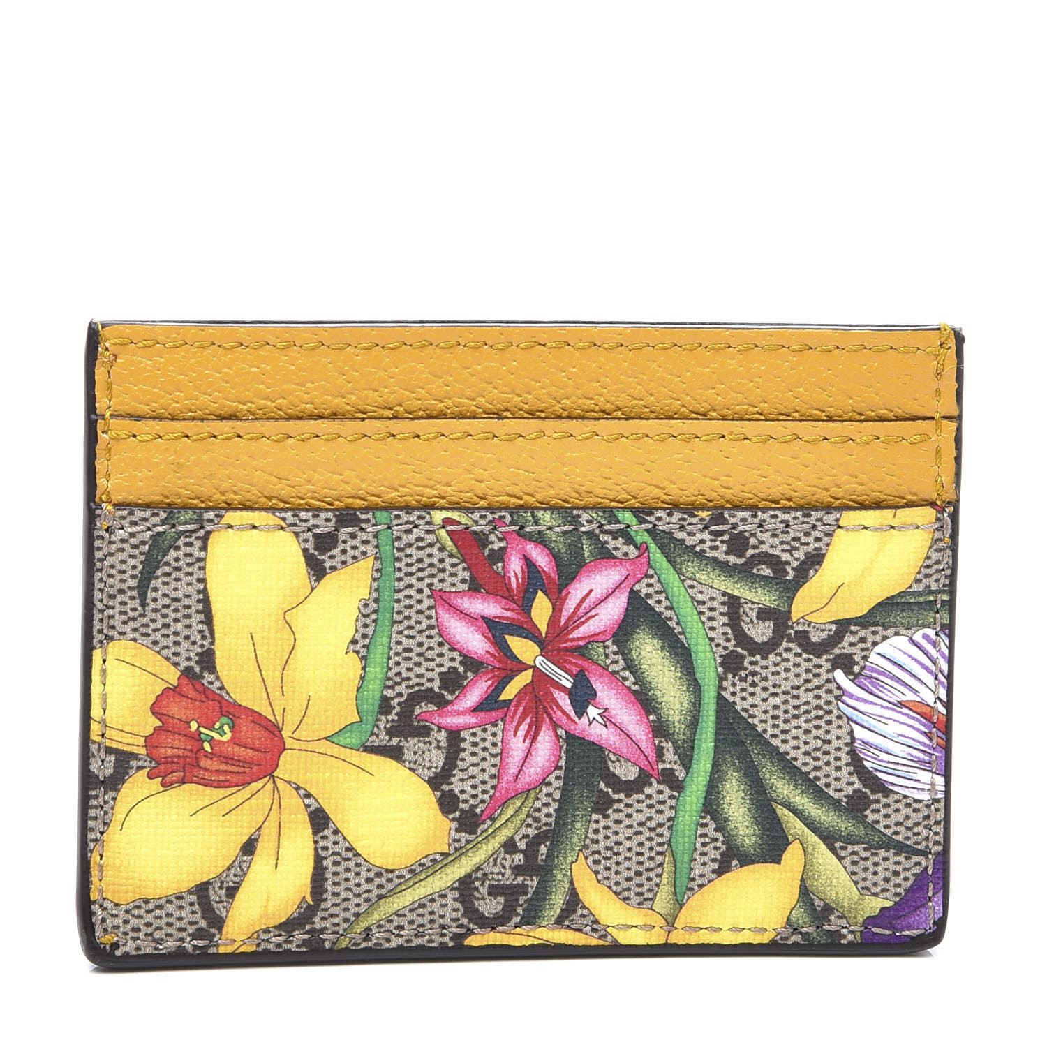 ophidia floral gg supreme canvas pouch