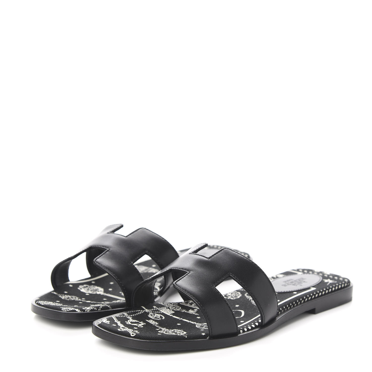 black oran sandals