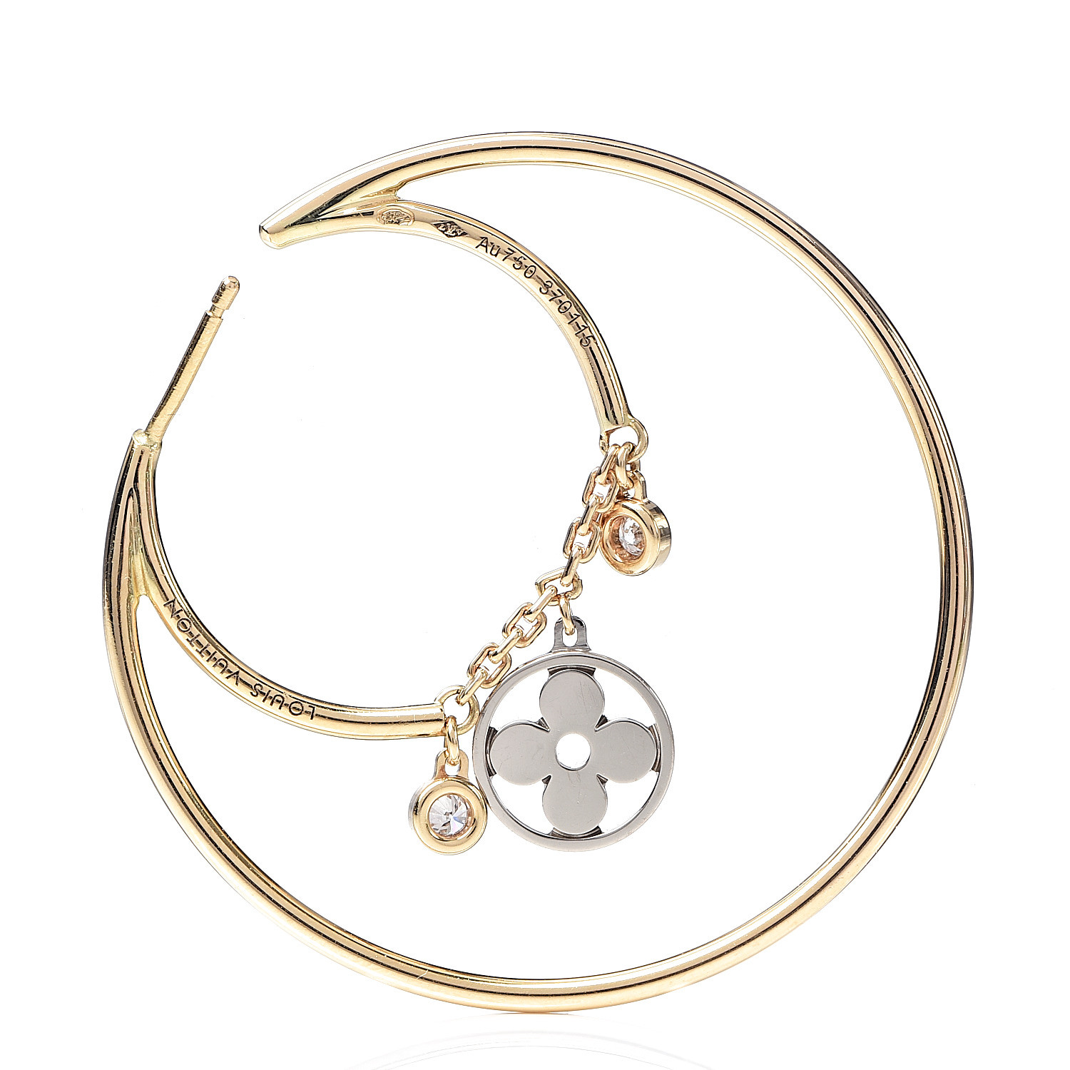 Louis Vuitton Idylle Blossom Hoop Earrings in 18k Rose Gold 0.61 CTW, myGemma, FR
