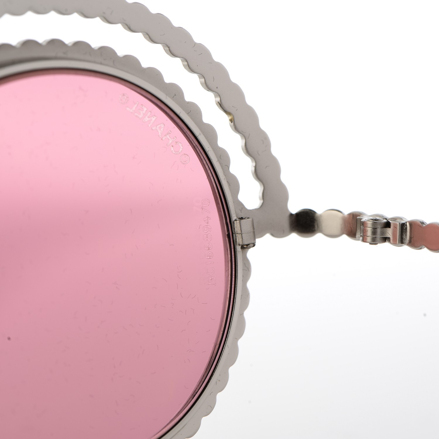 chanel round pearl sunglasses