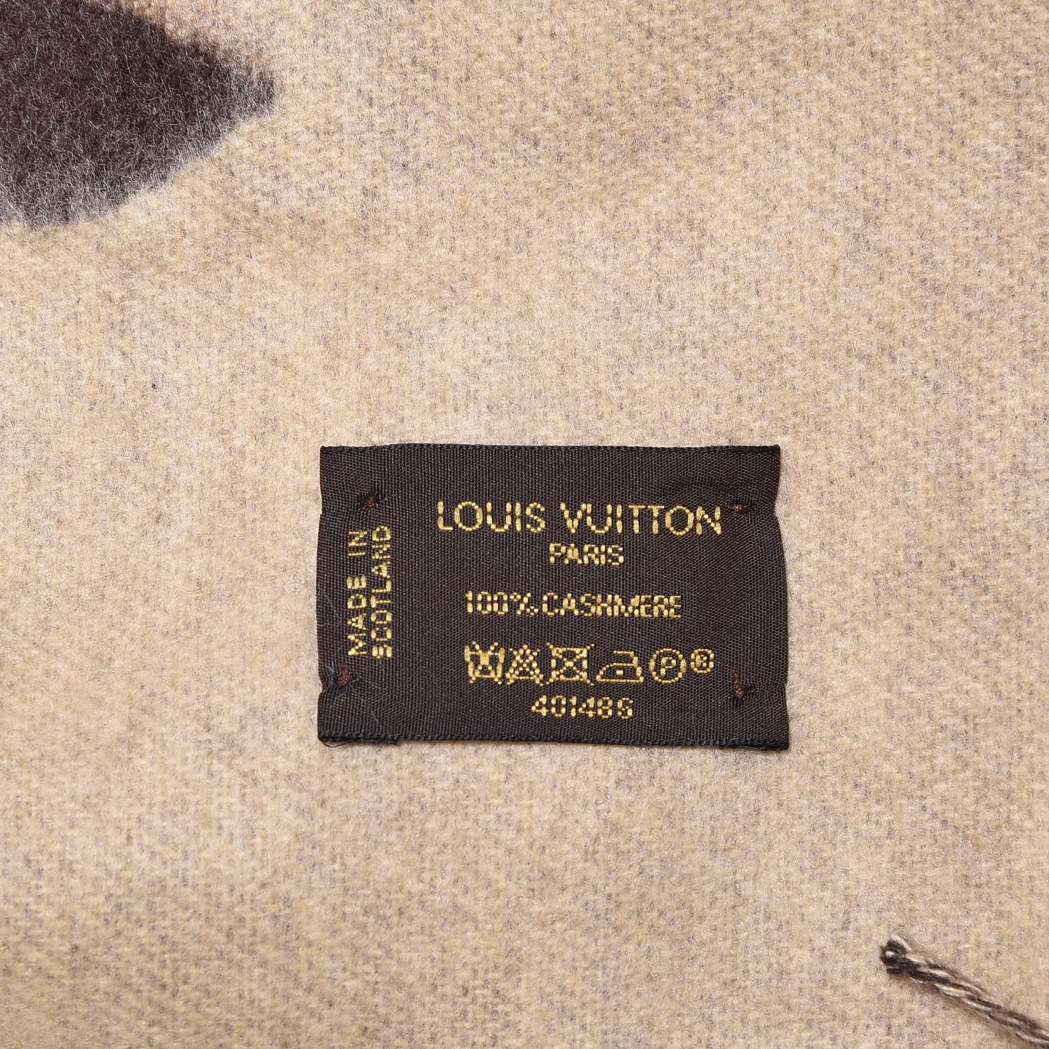 Louis Vuitton M78125 Reykjavik Scarf , Brown, One Size