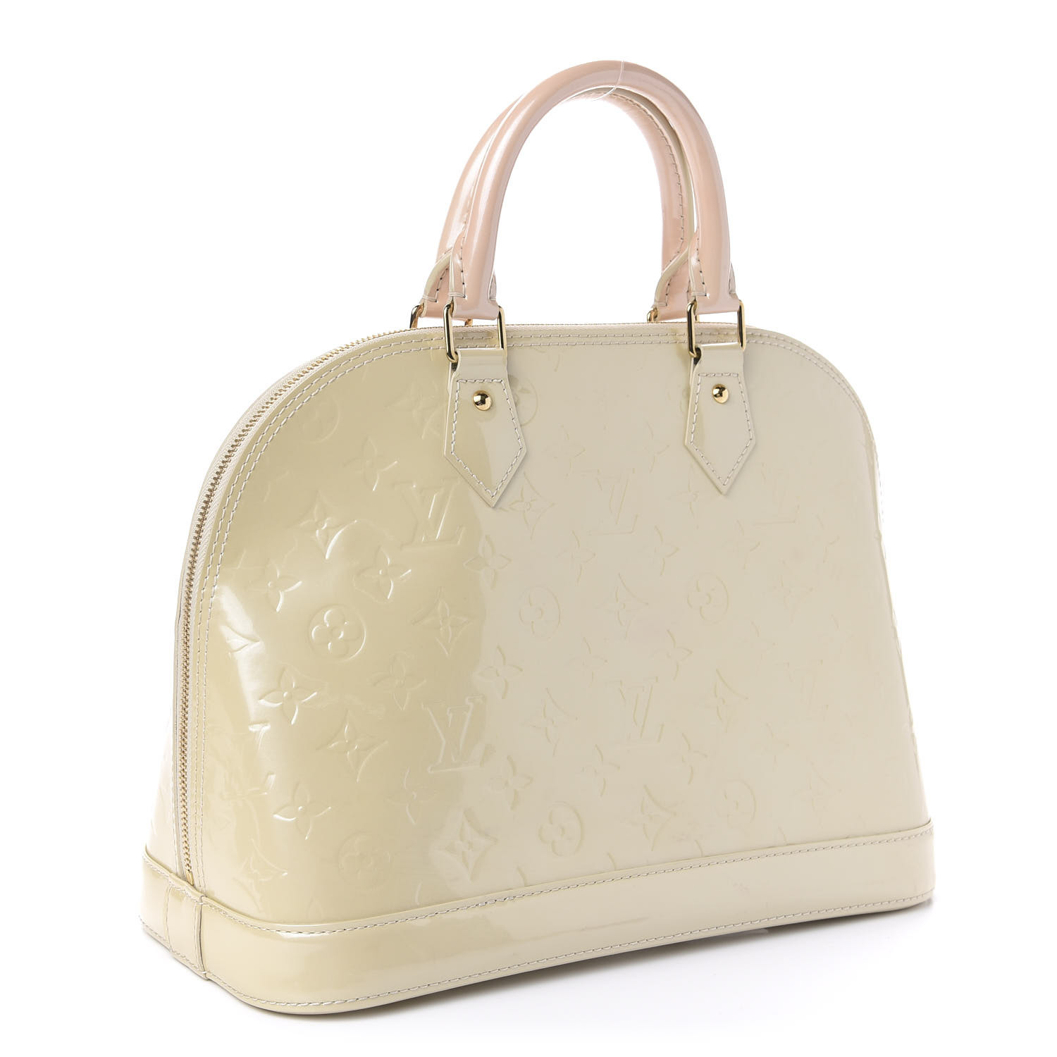 Louis Vuitton Vernis Alma GM Blanc Corail