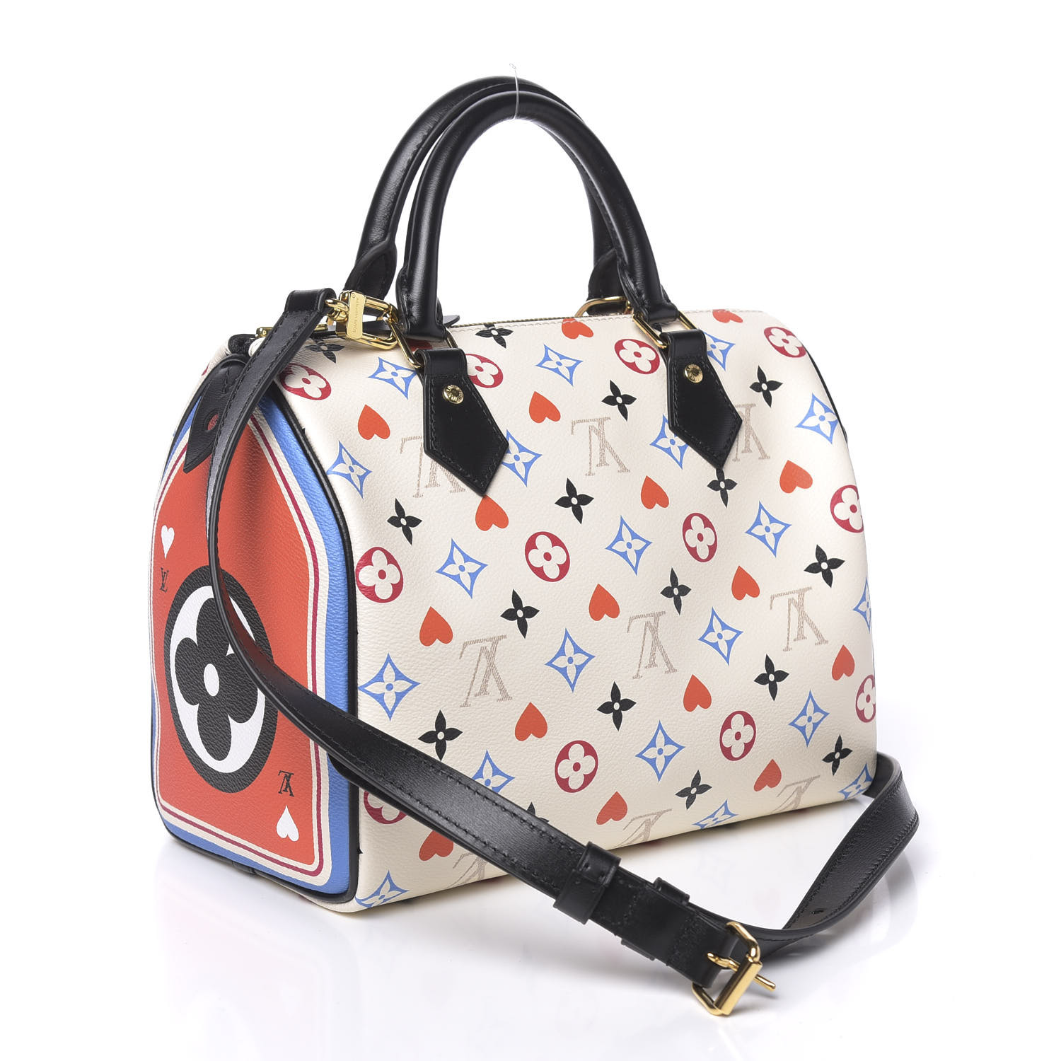 LOUIS VUITTON Game On Speedy Bandouliere 25 White 628481