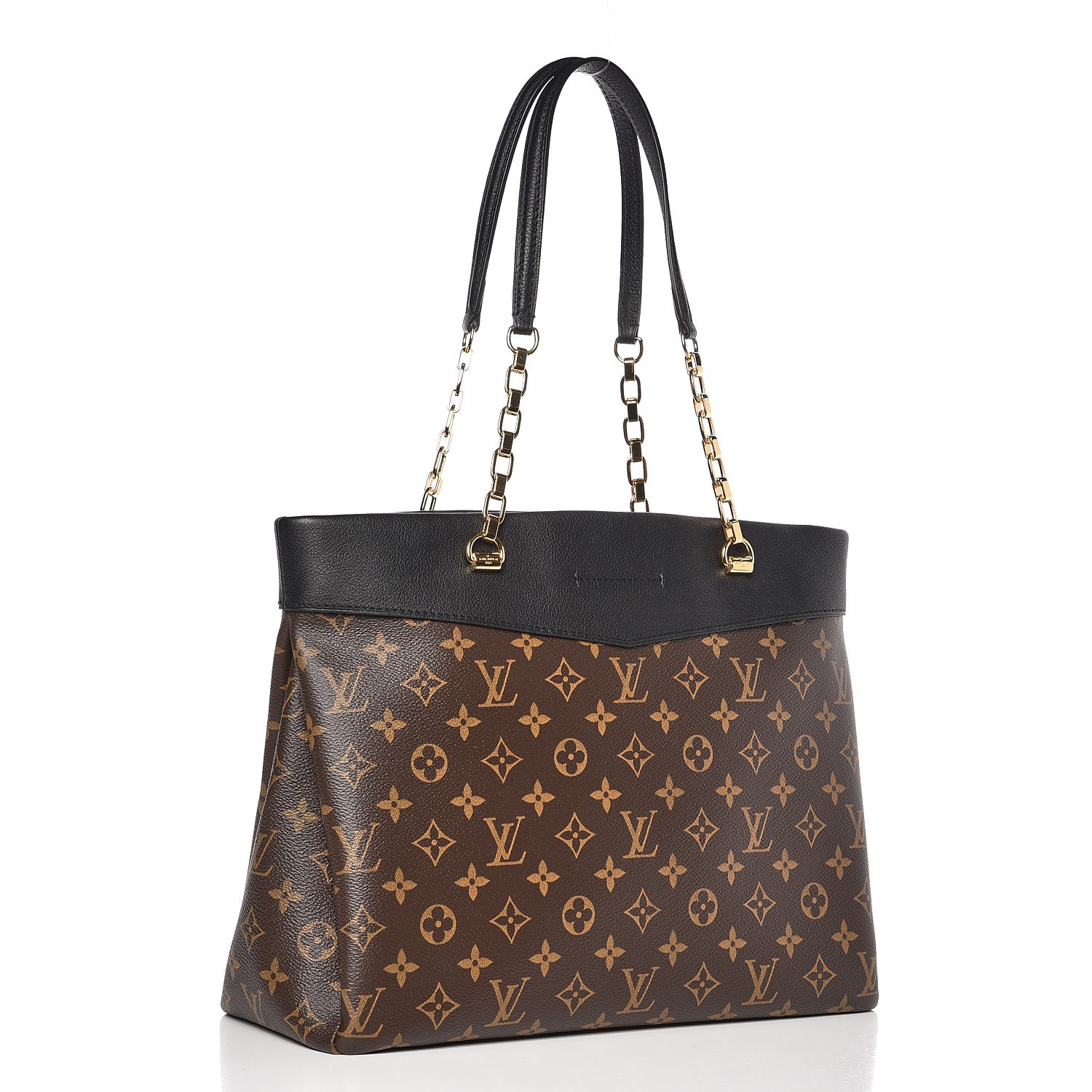 louis vuitton shopper bag black