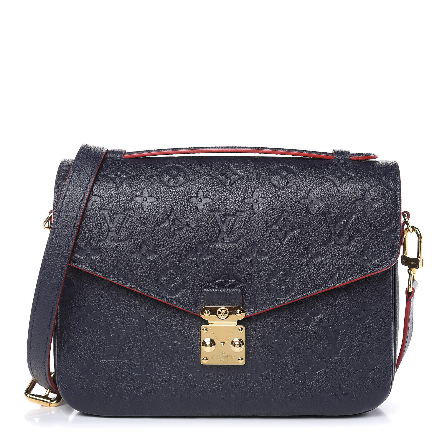 louis vuitton empreinte pochette metis marine rouge