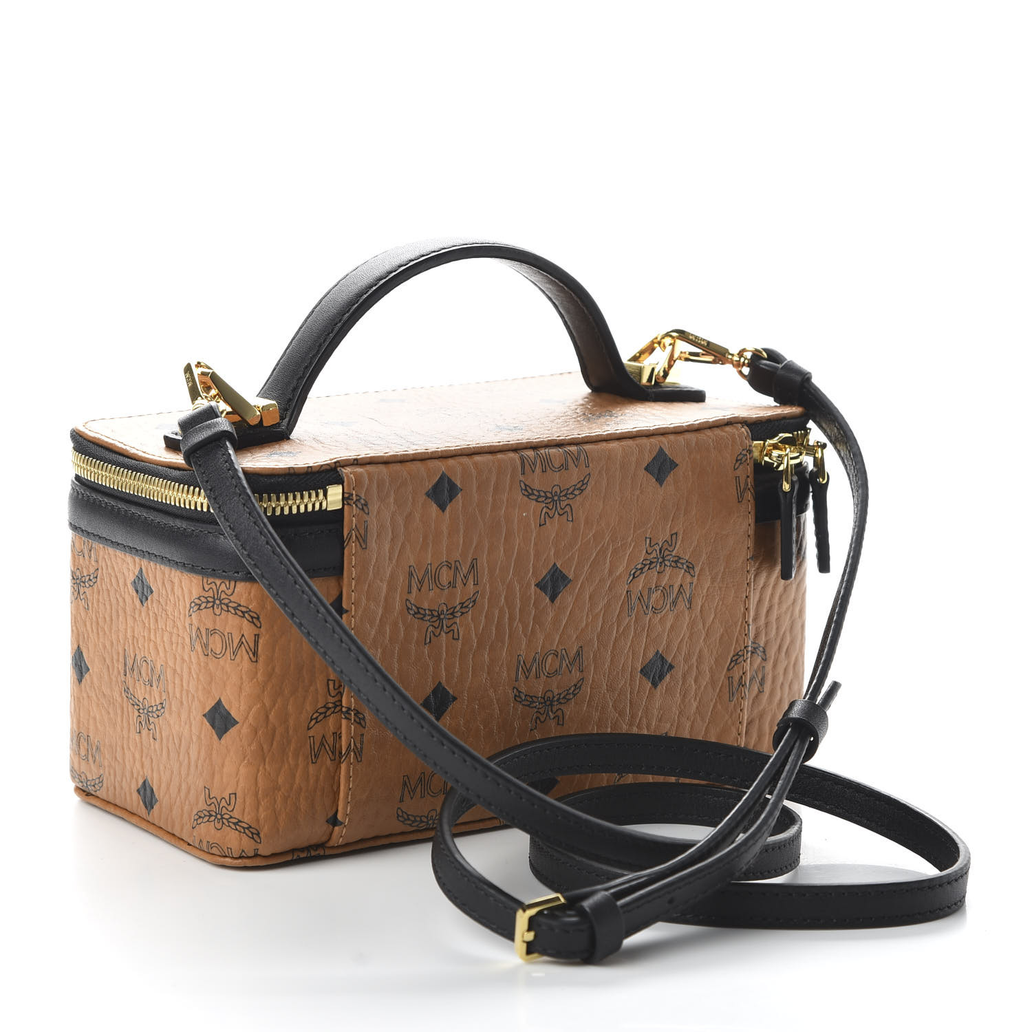 medium vintage check two handle title bag