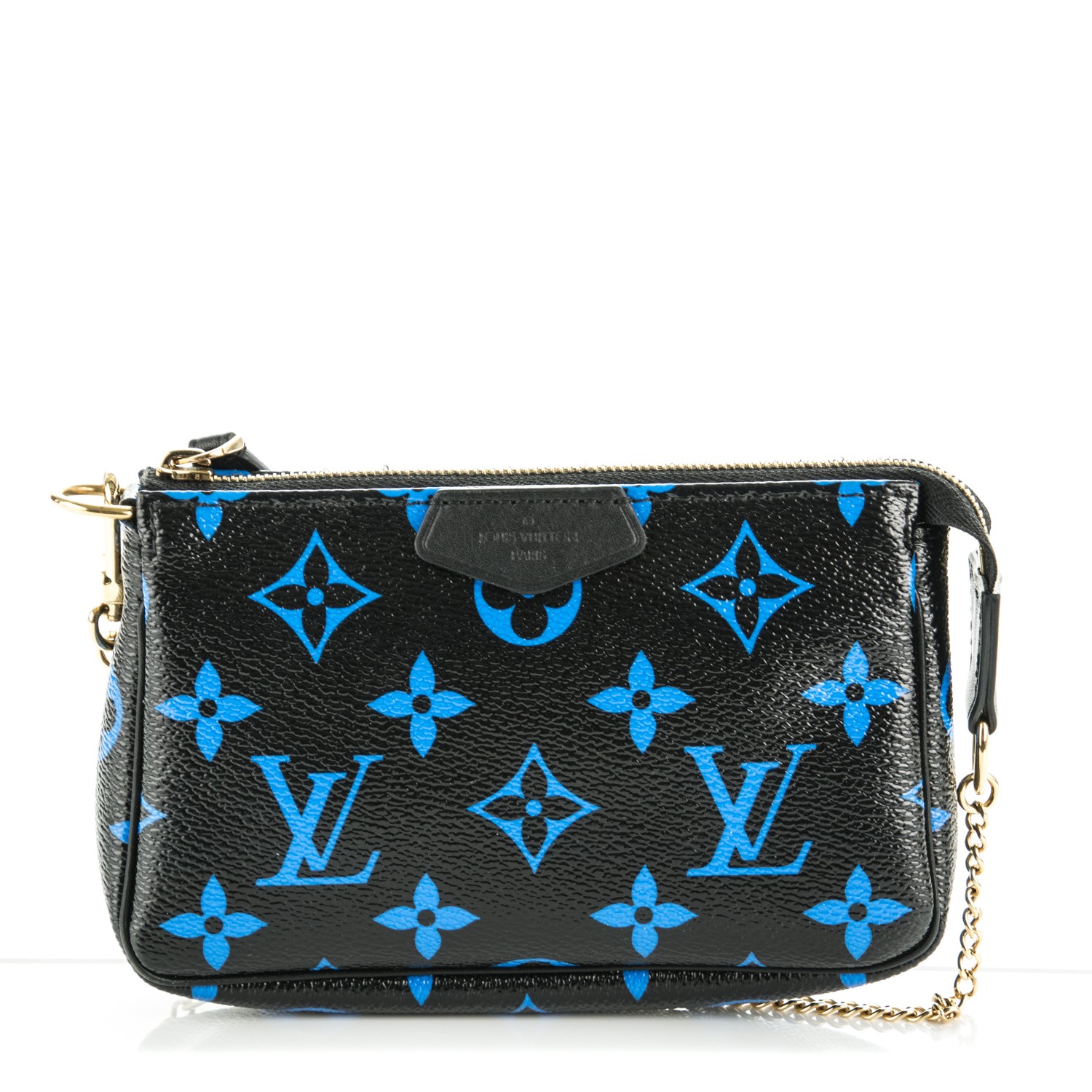 louis vuitton blue mini pochette