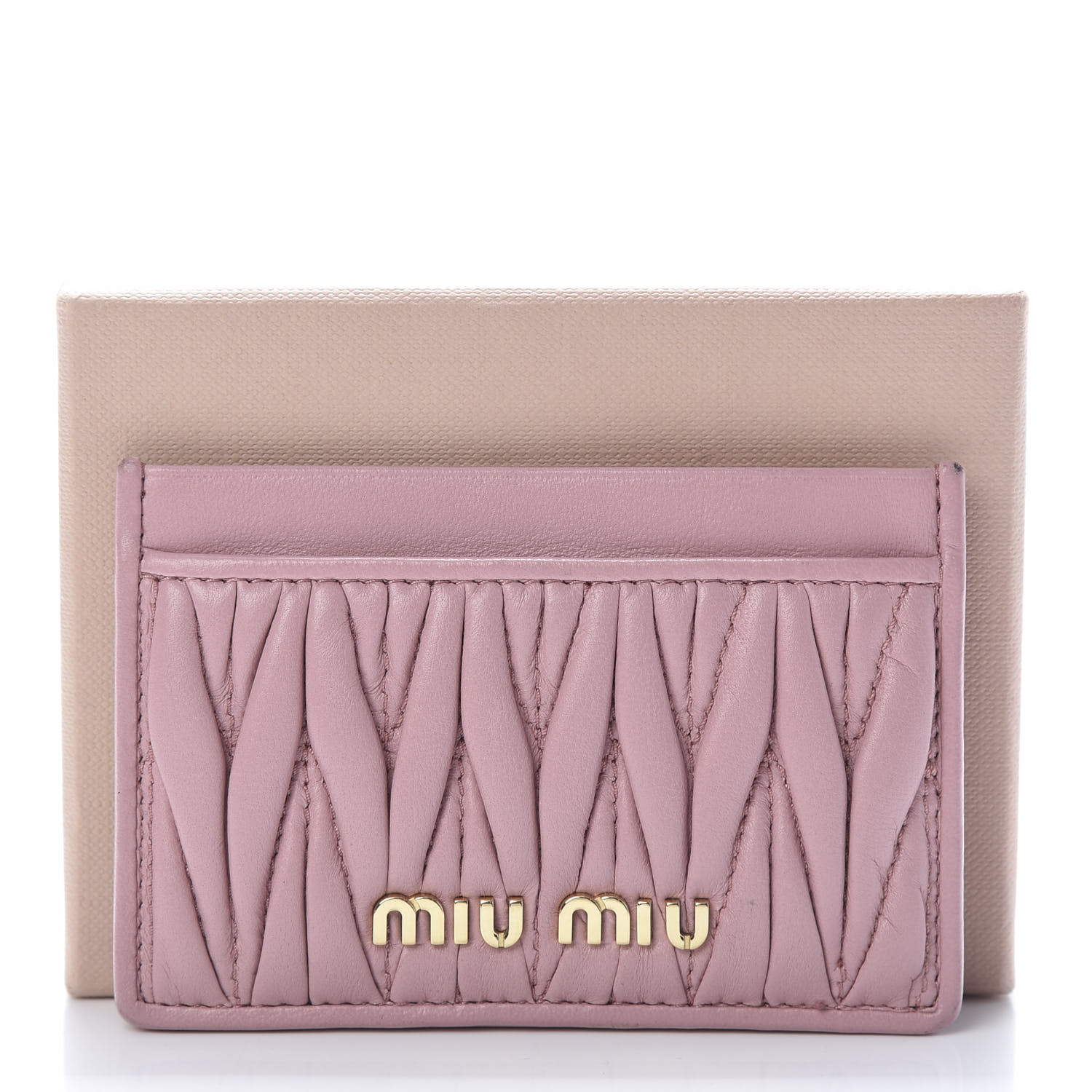 miu miu matelasse card holder