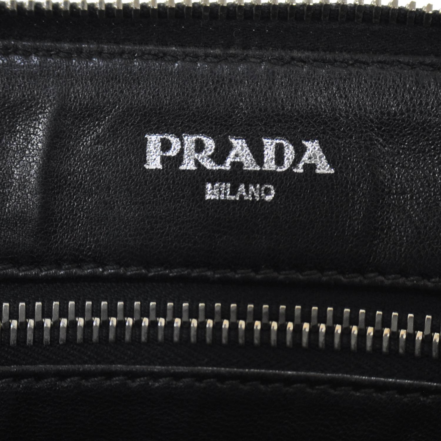 PRADA Saffiano Passport Wallet Travel Bag Black 23228 | FASHIONPHILE