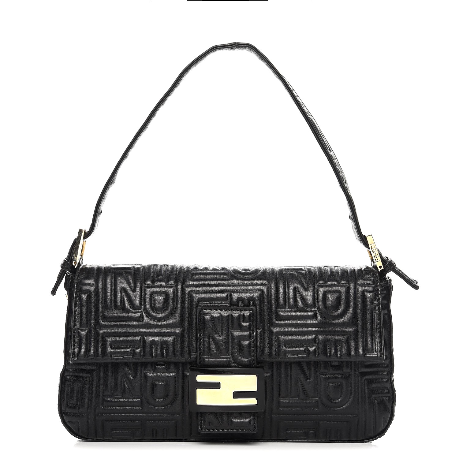 fendi embossed baguette