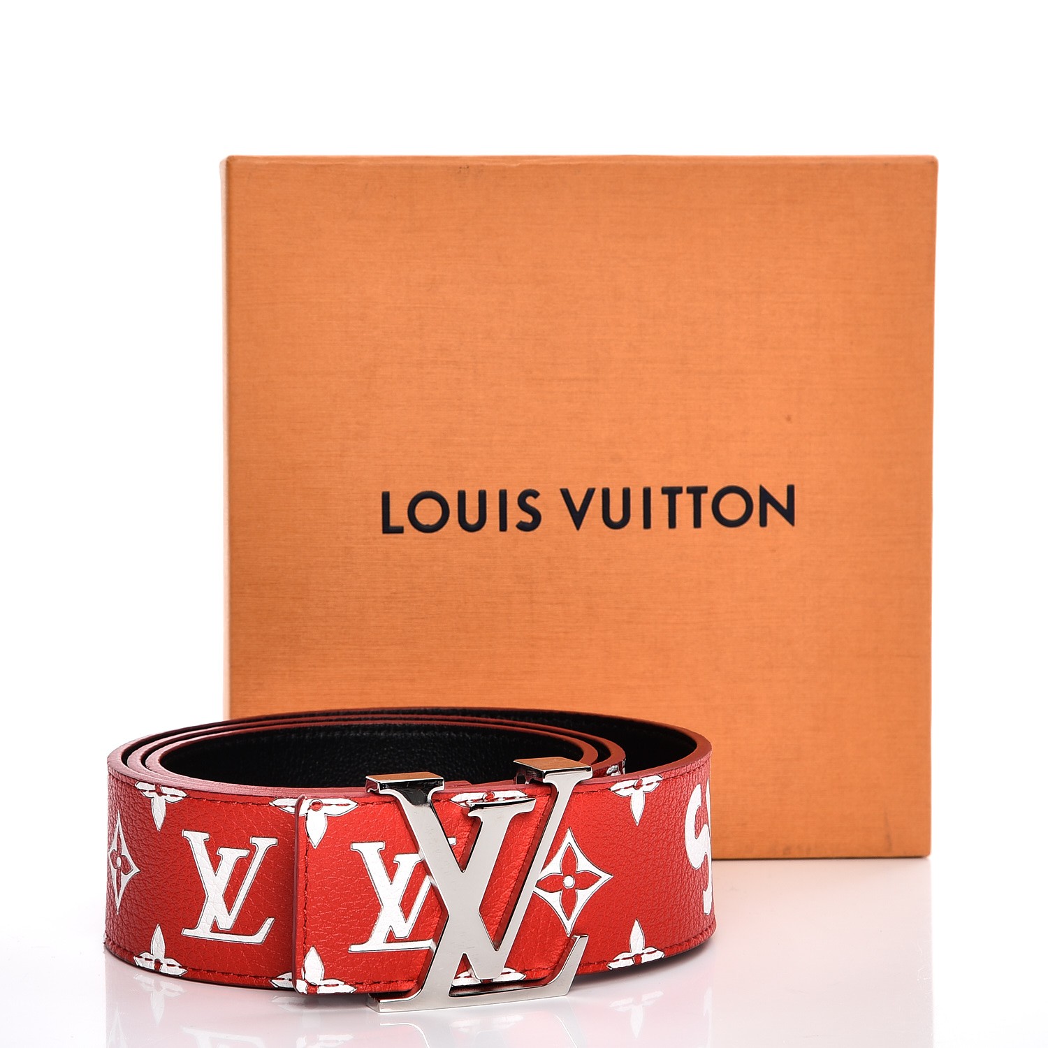 Louis Vuitton x Supreme 2017 Initiales 40MM Belt - Red Belts