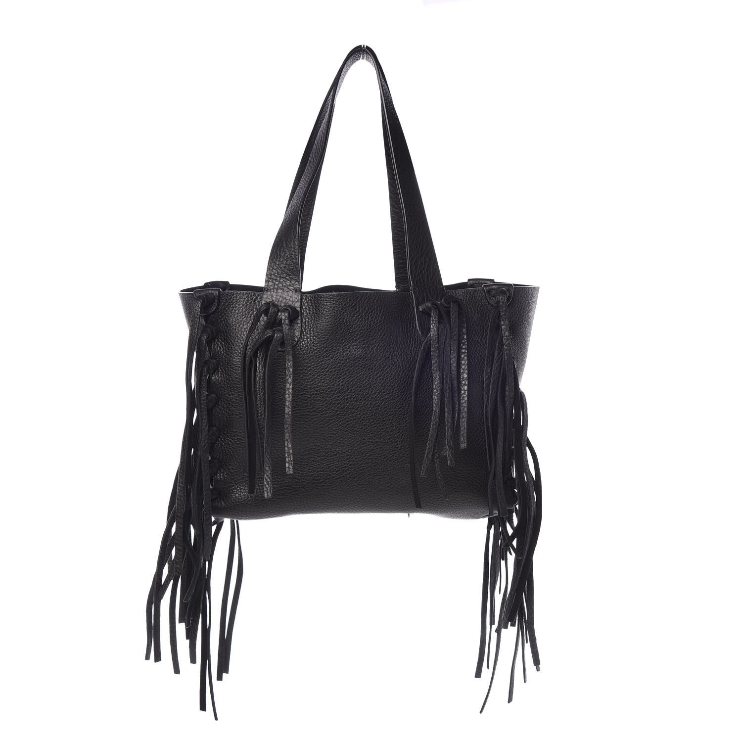 valentino c rockee fringe tote