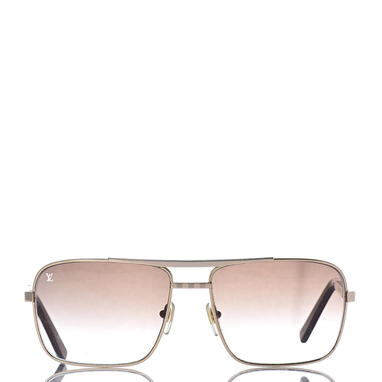 LOUIS VUITTON Damier Attitude Sunglasses Z0260U Gray Gradation Men W/Box