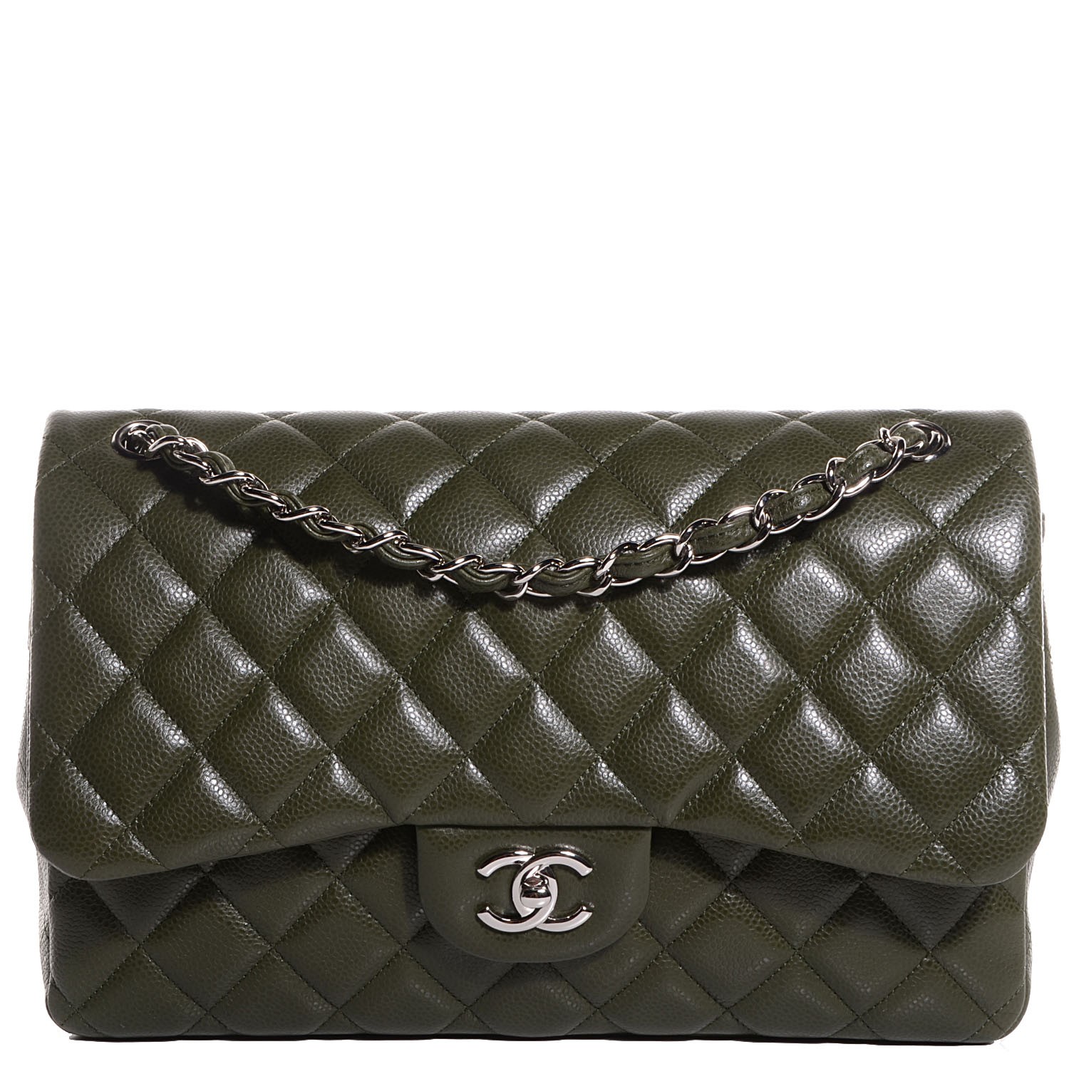 dark green chanel bag