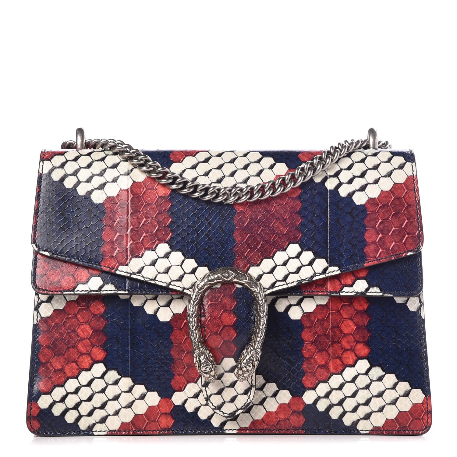 red white and blue gucci purse