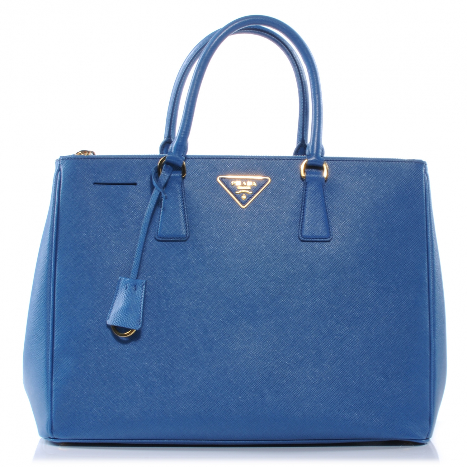 PRADA Saffiano Lux Large Tote Cobalto 38490