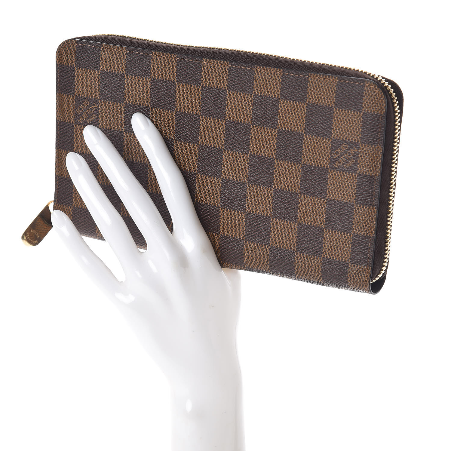 Louis Vuitton Damier Ebene Zippy Organizer Wallet 502341 9264