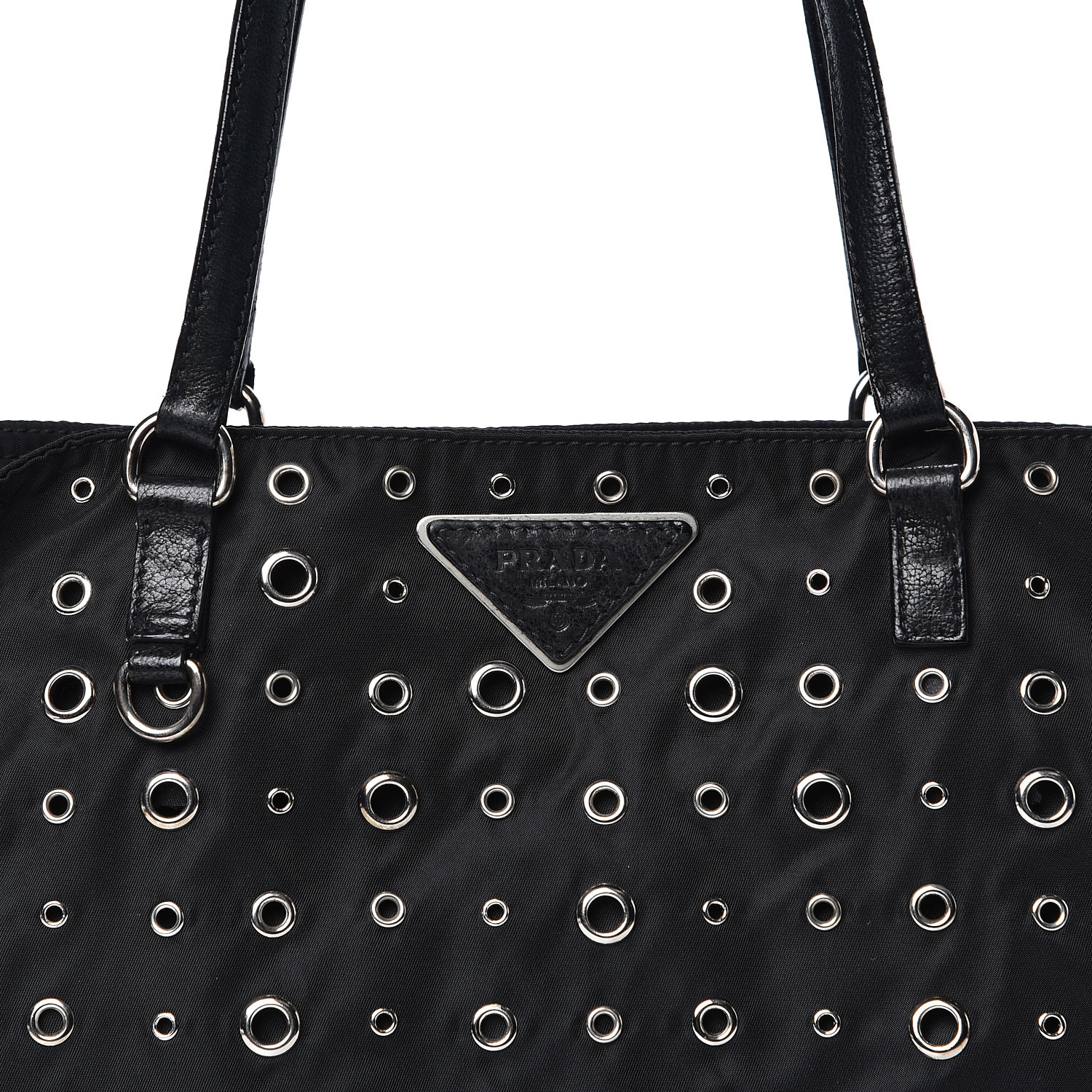 prada grommet tote