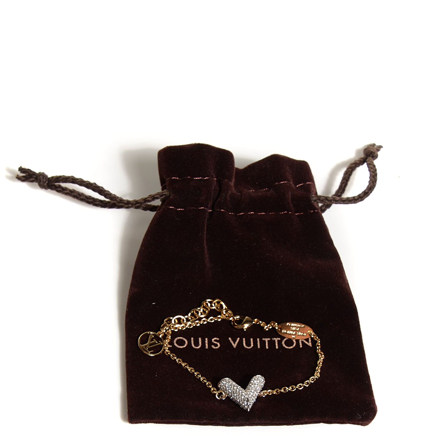 Louis Vuitton Louis Vuitton Brown Resin & Gold Purple Swarovski