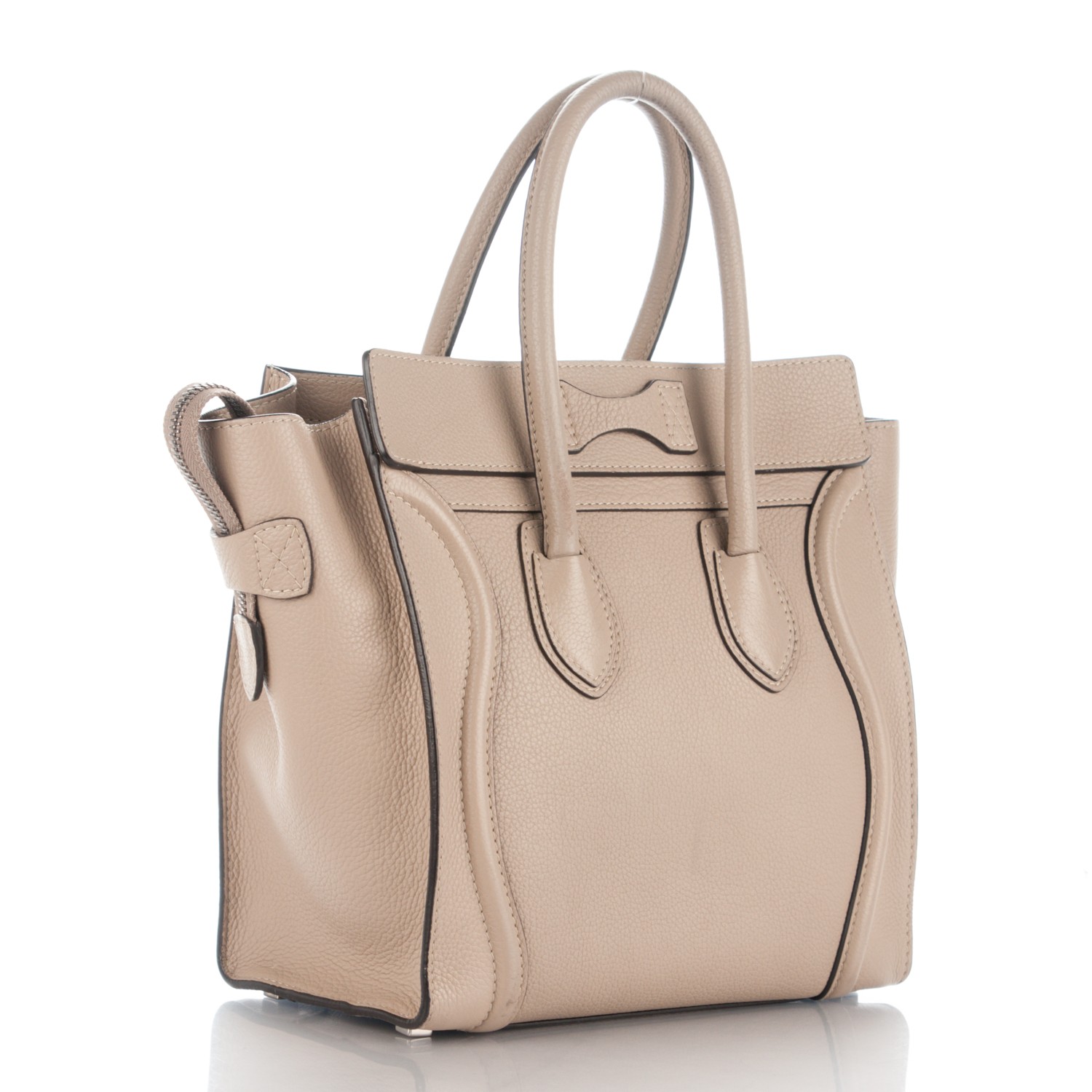 celine micro luggage drummed calfskin