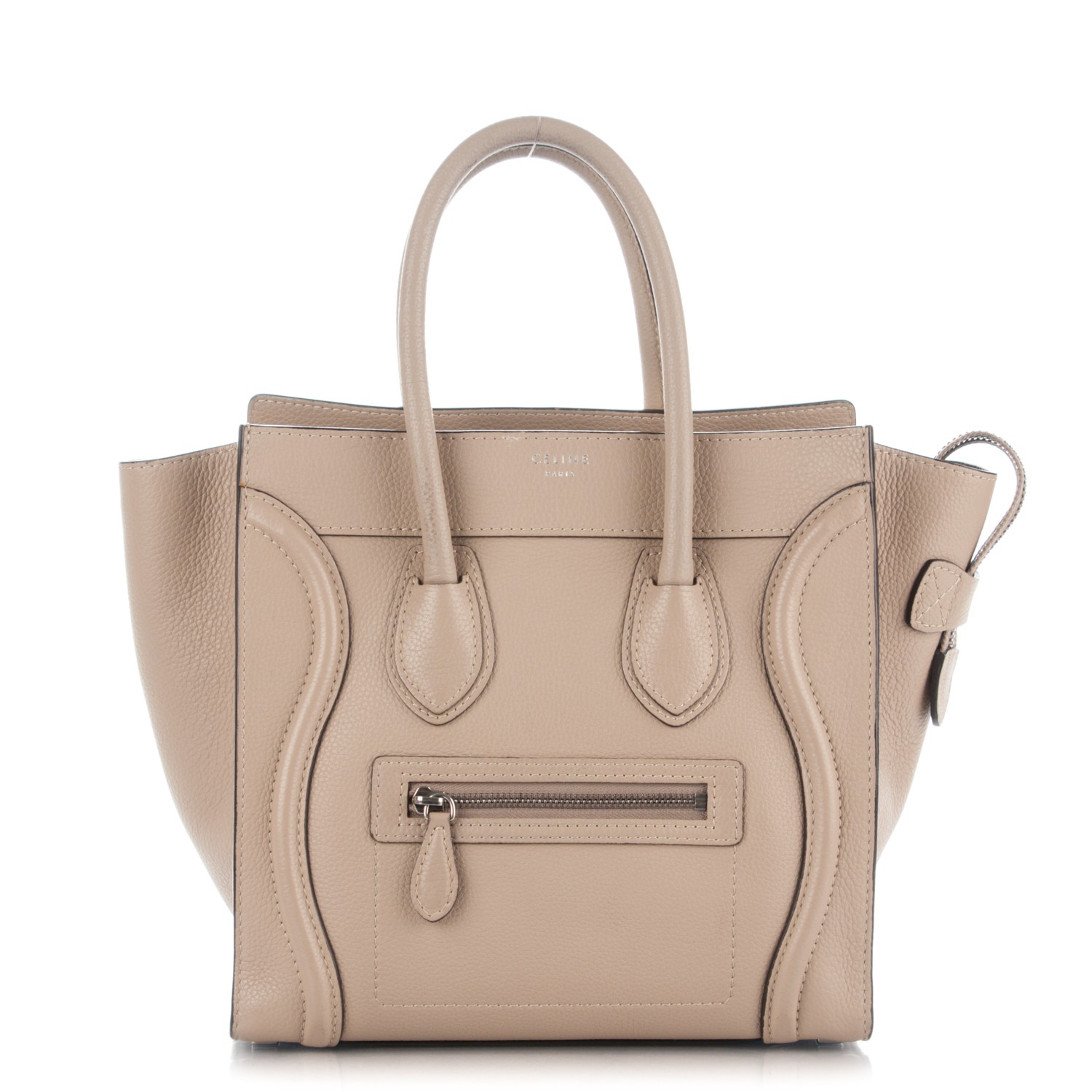 celine micro luggage drummed calfskin