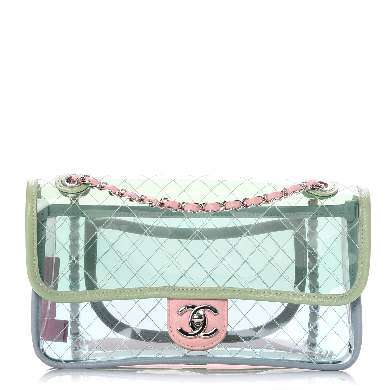 chanel clear purse